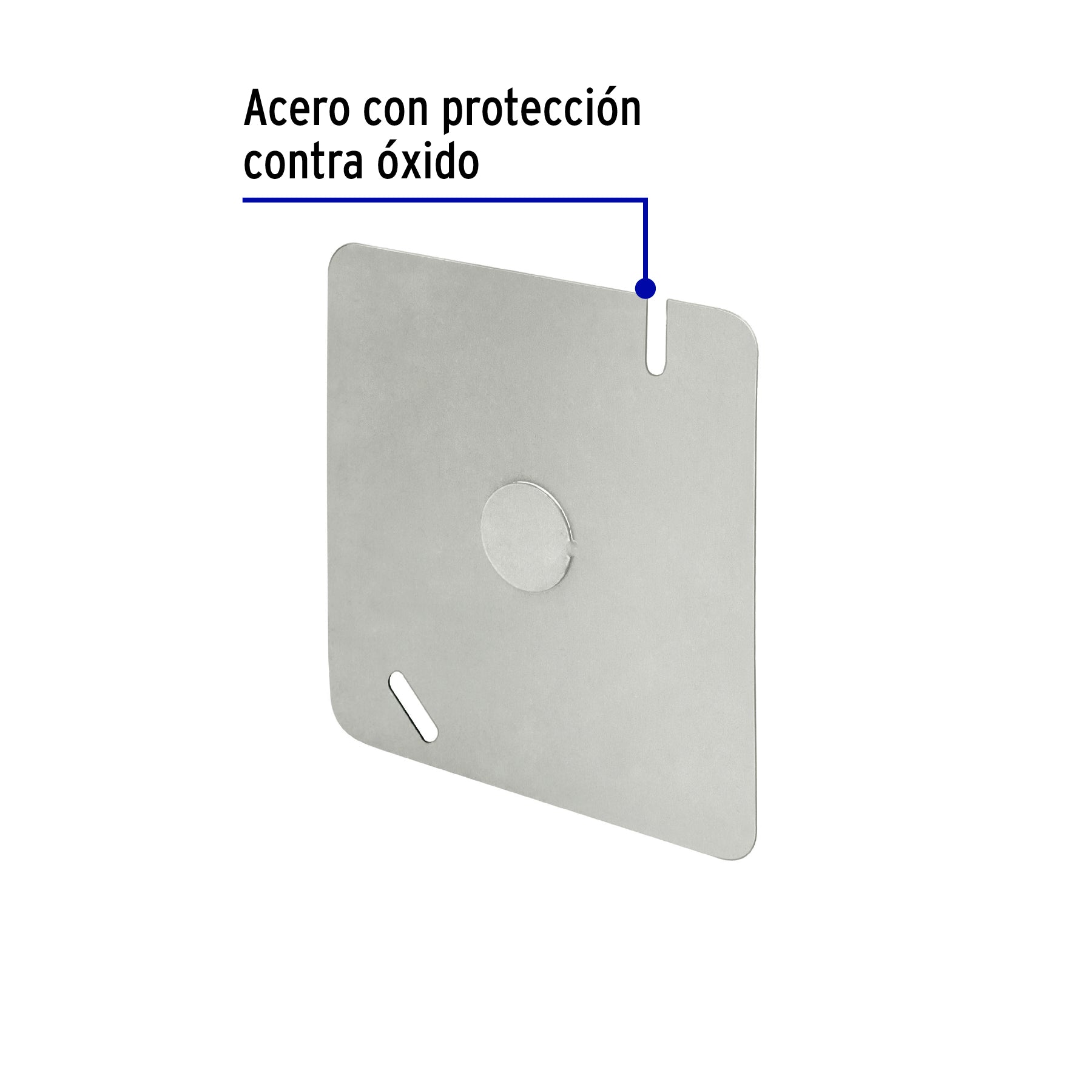 Tapa de 4" x 4" para caja cuadrada económica, VOLTECK