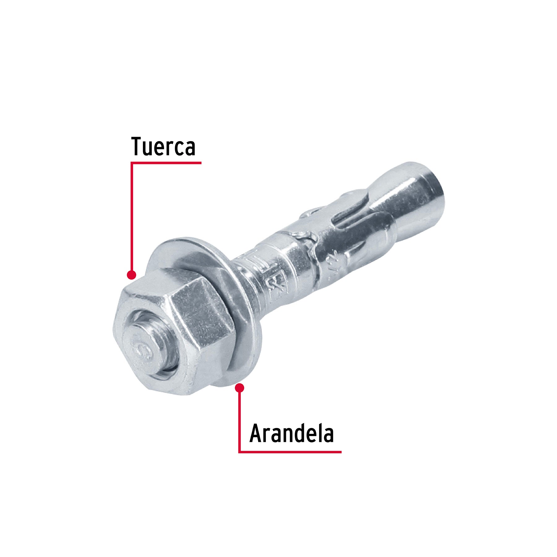 Caja con 25 taquetes arpón de 1/2" x 2-3/4", FIERO