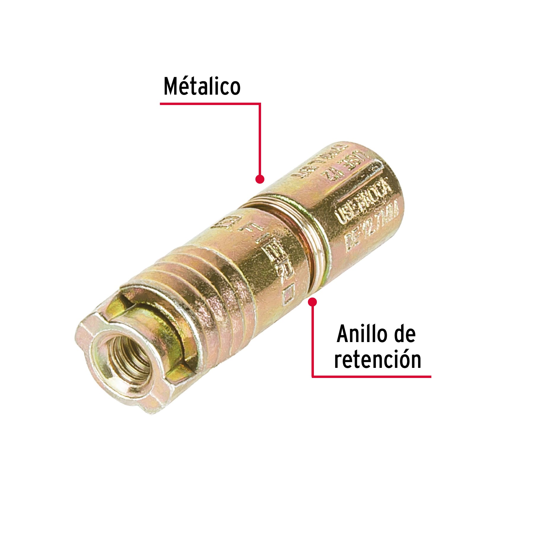 Caja con 100 taquetes expansivos de 1/4" sin tornillo, FIERO
