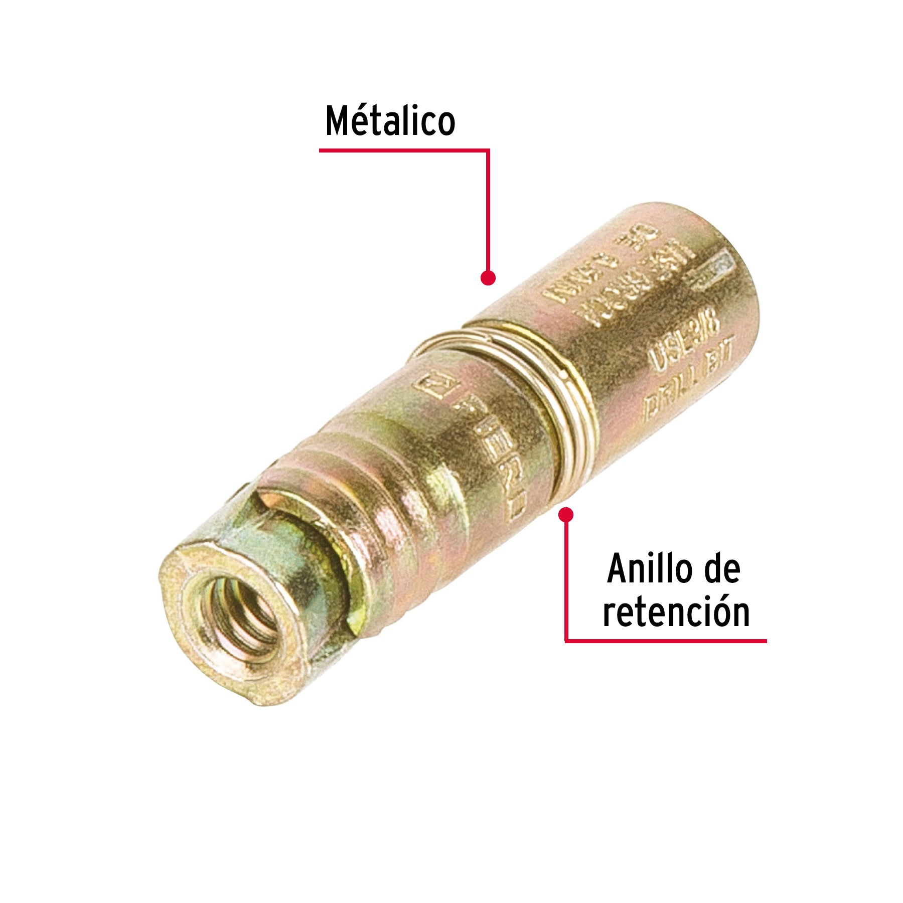 Caja con 100 taquetes expansivos de 3/16" sin tornillo FIERO
