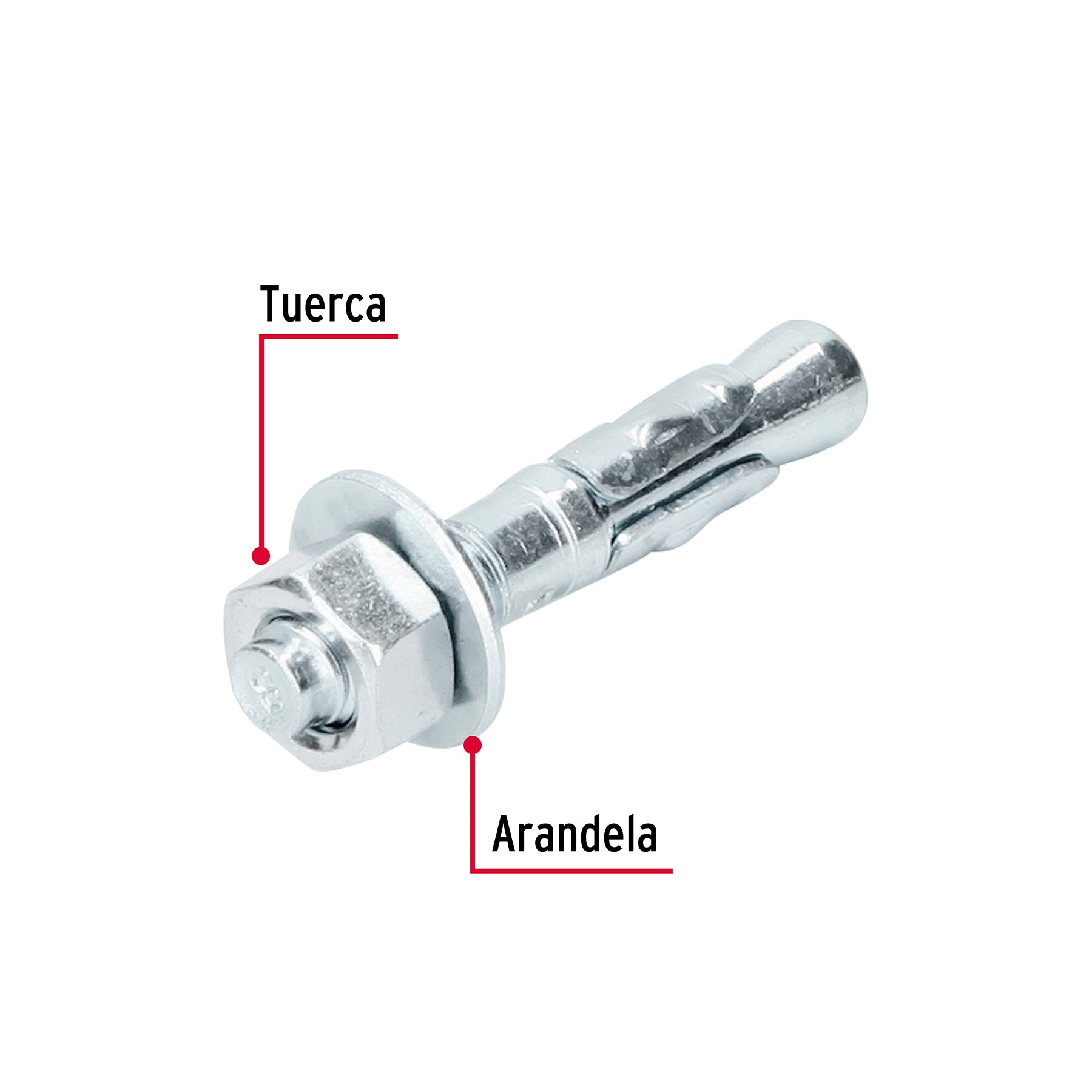 Caja con 50 taquetes arpón de 3/8" x 2-1/4", FIERO