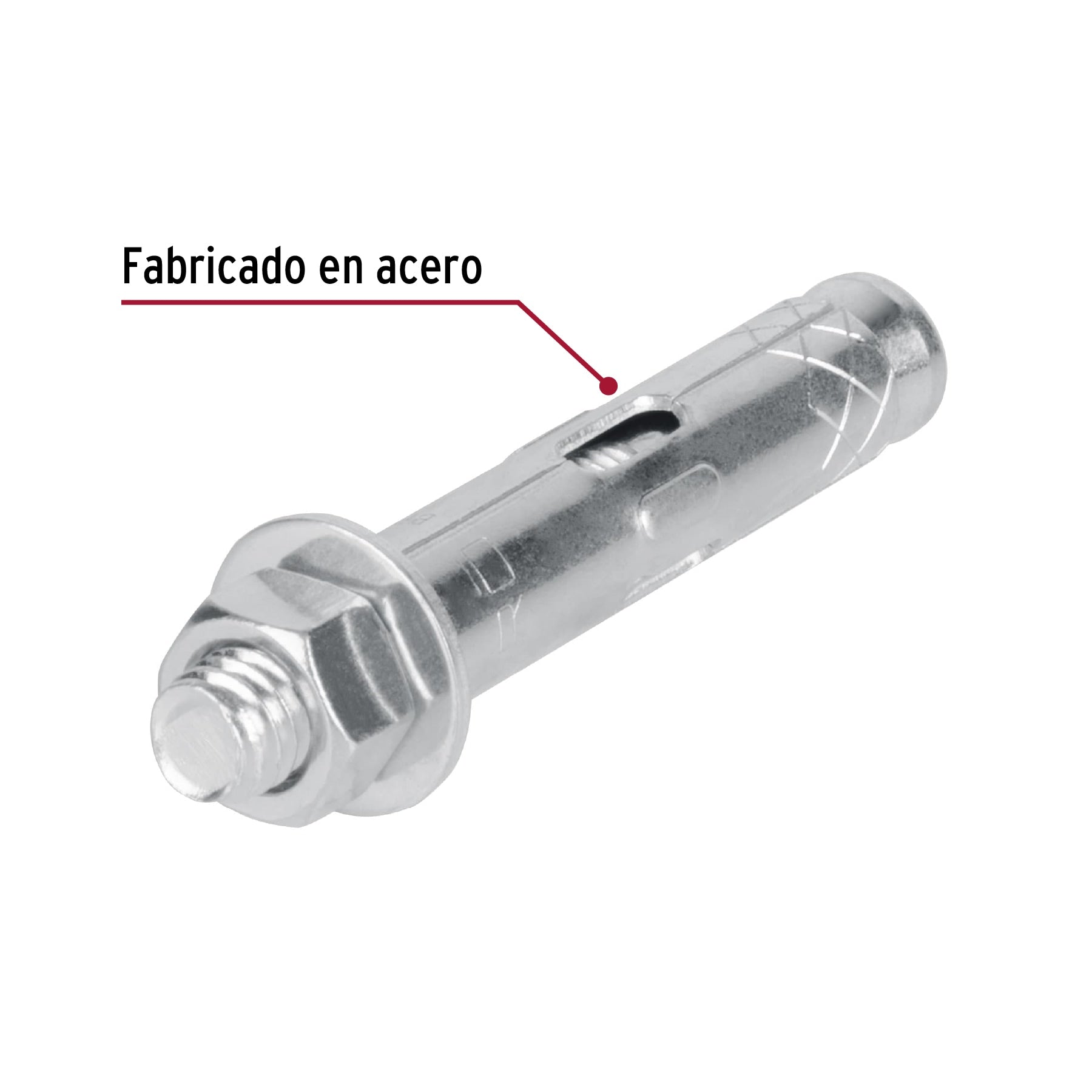Caja con 50 taquetes expansivos de 3/8" con tornillo, FIERO