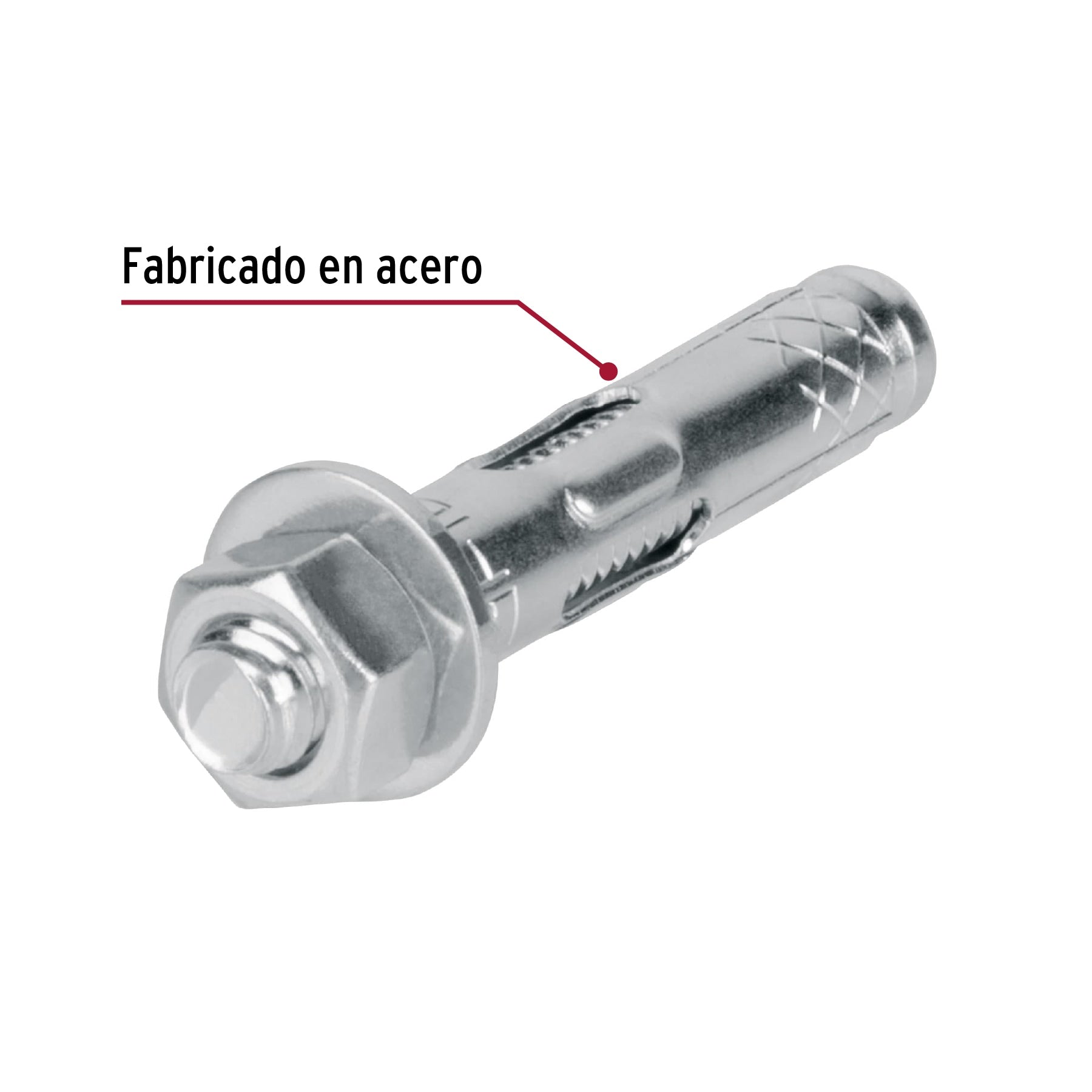 Caja con 100 taquetes expansivos de 5/16" con tornillo FIERO