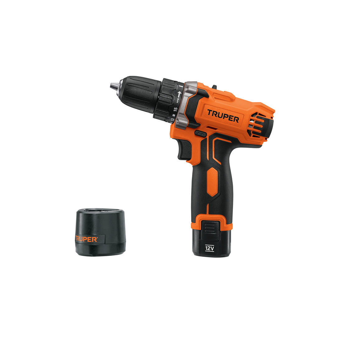 Taladro/destornillador compacto 3/8", 12V, 1 bat 2Ah, PRO