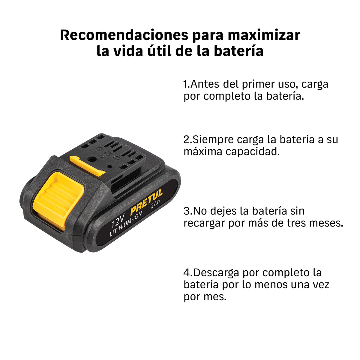 Kit taladro/destornillador 3/8", 12V, 33 accesorios, PRETUL
