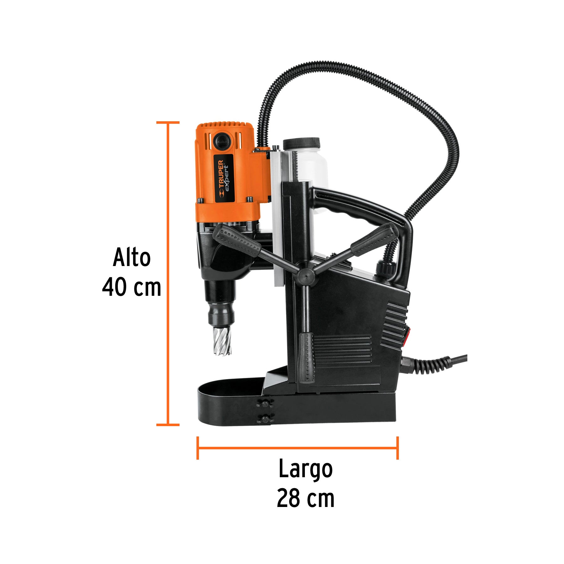 Taladro magnético 1-3/8", 1200W, TRUPER EXPERT