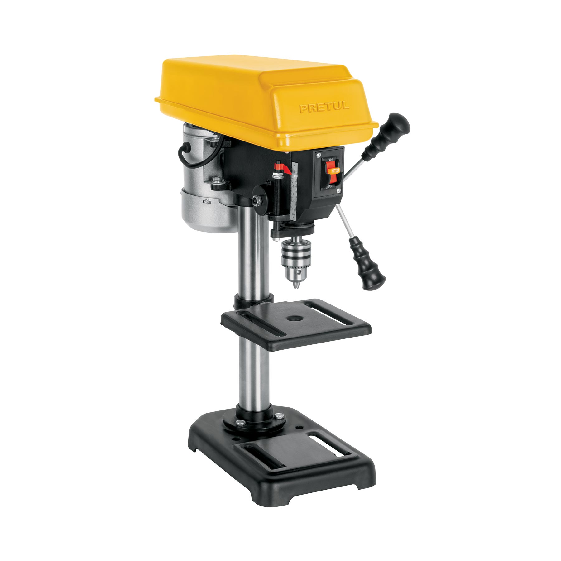 Taladro de banco 8", 1/3 HP (250 W), broquero 1/2", PRETUL
