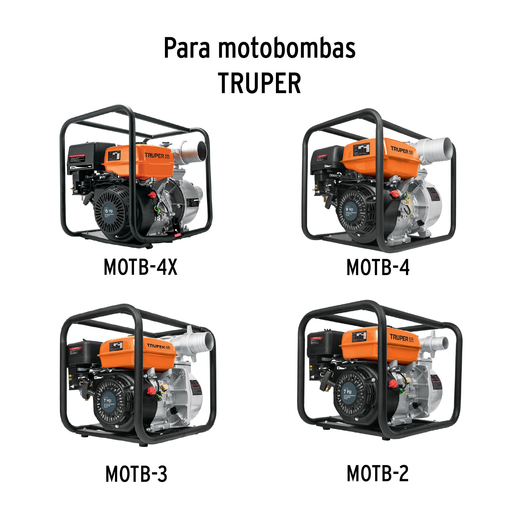 Tapón de gasolina para motobomba, TRUPER