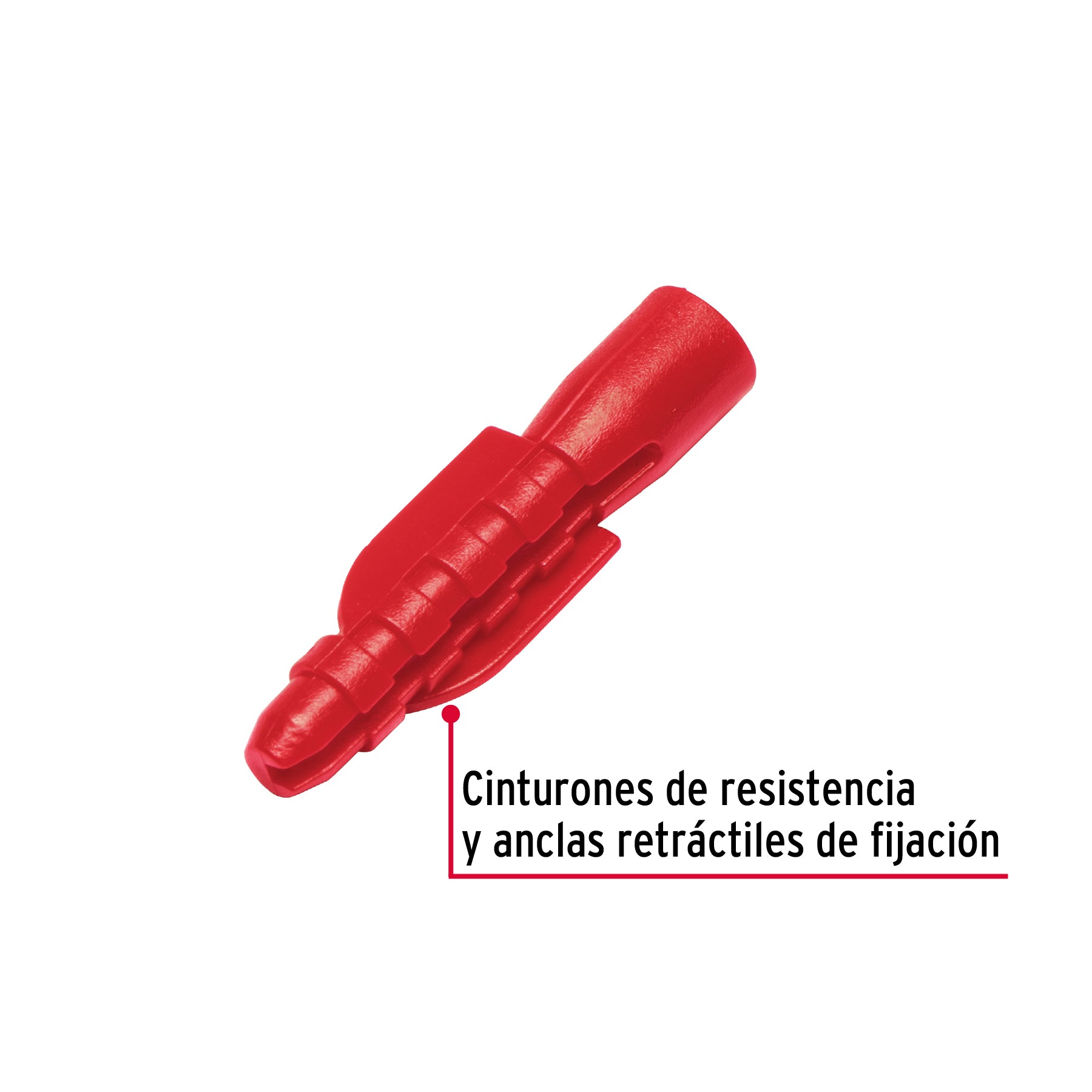 Bolsa con 20 taquetes de plástico 1/4", FIERO