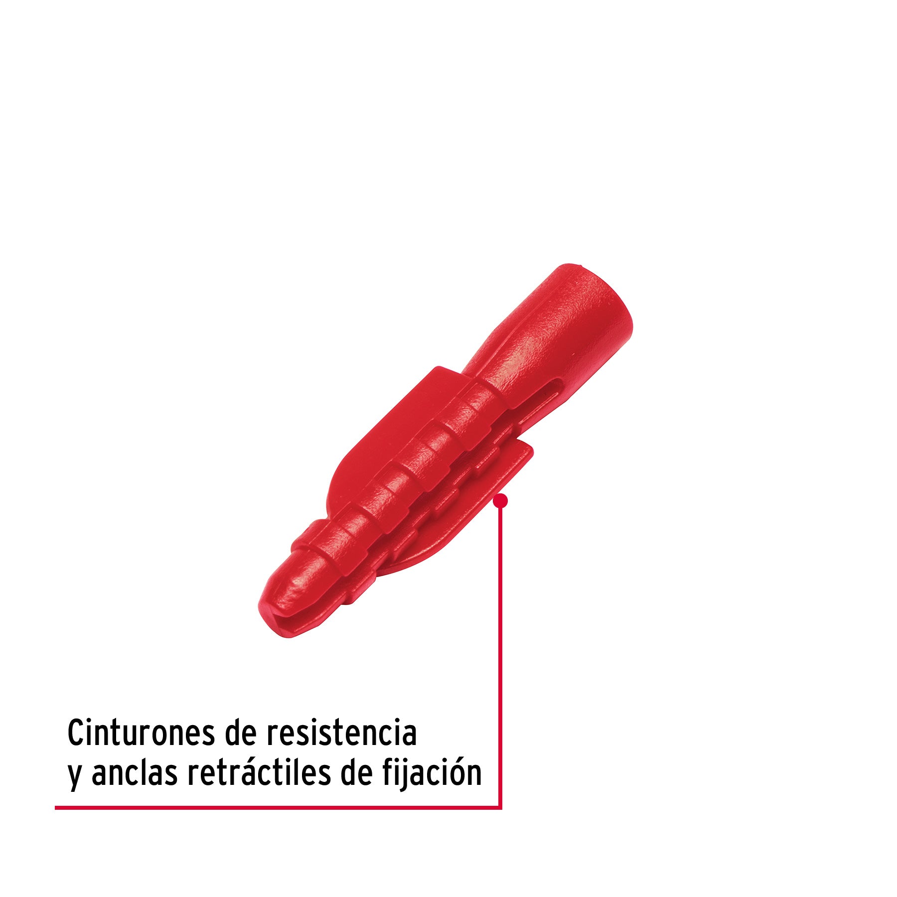 Bolsa con 50 taquetes de plástico 1/4", FIERO