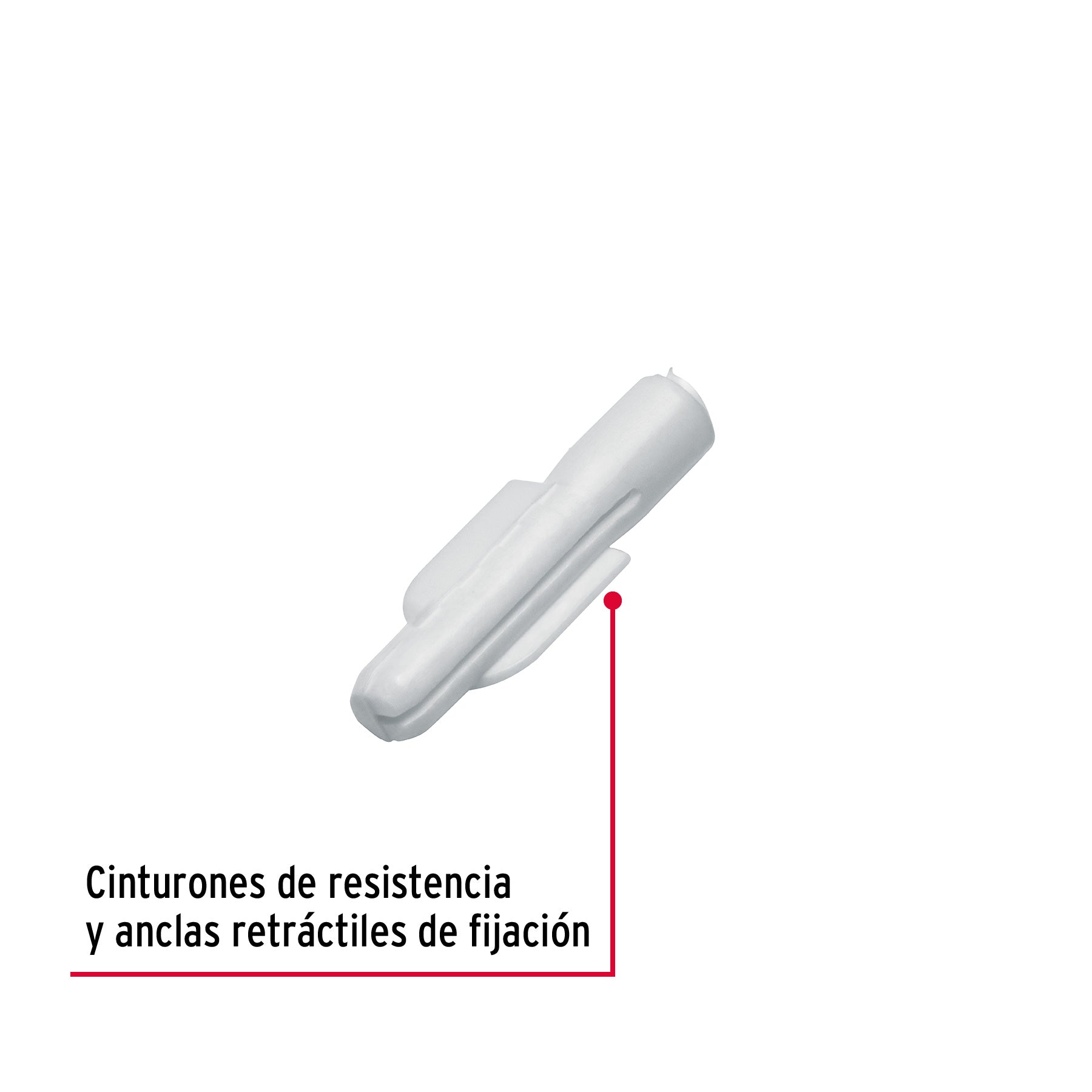 Bolsa con 50 taquetes de plástico 3/16", FIERO
