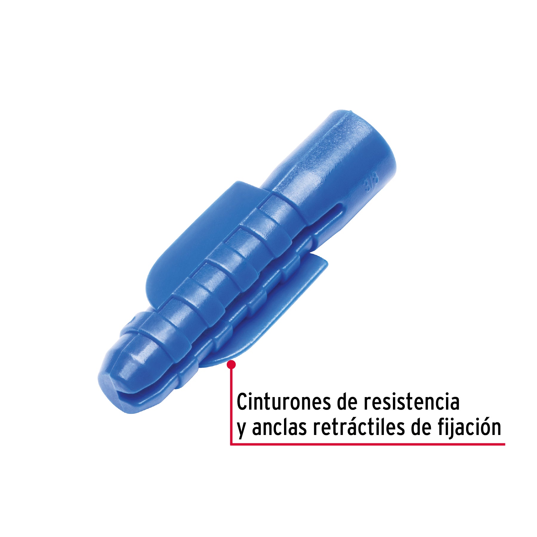 Bolsa con 20 taquetes de plástico 3/8", FIERO