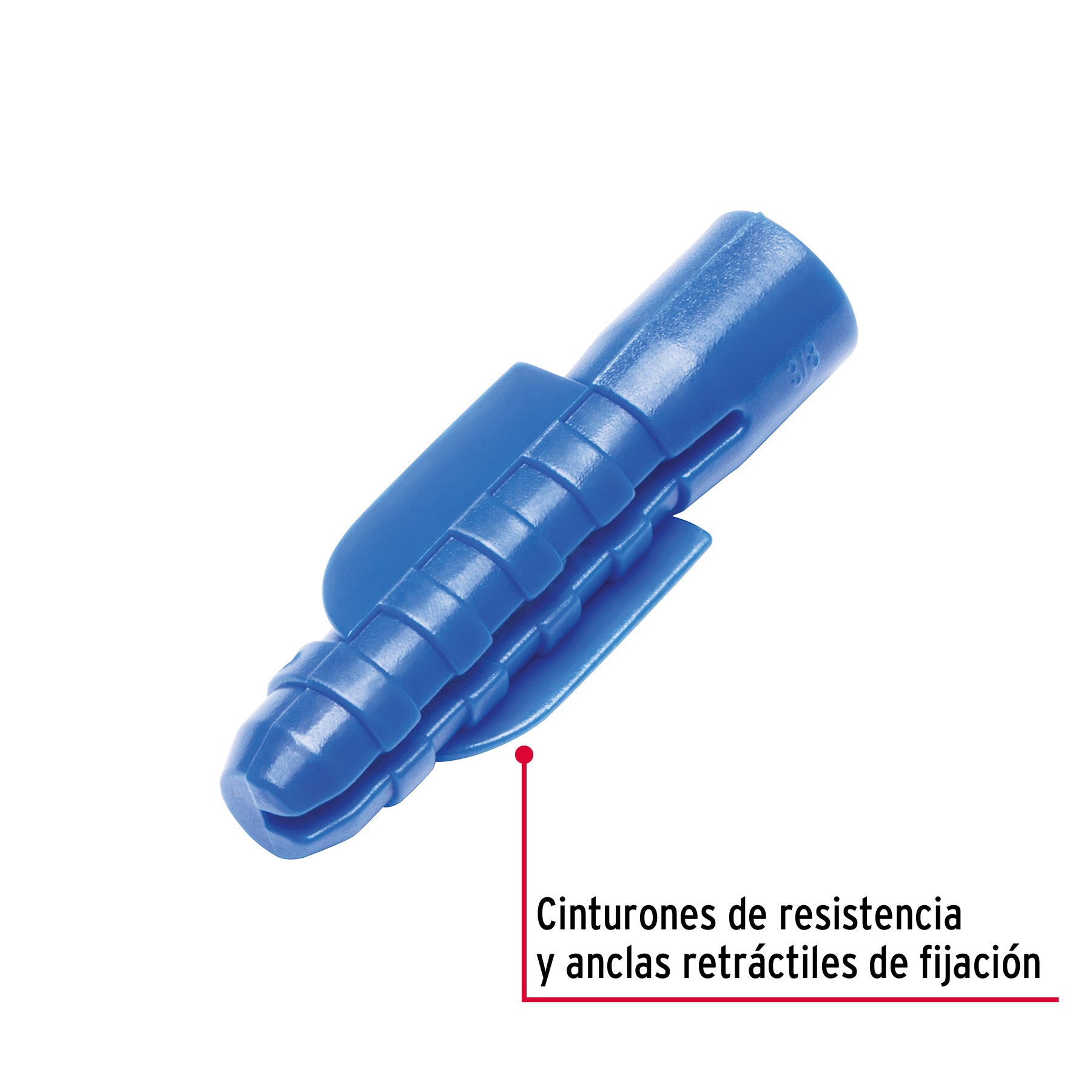 Bolsa con 50 taquetes de plástico 3/8", FIERO
