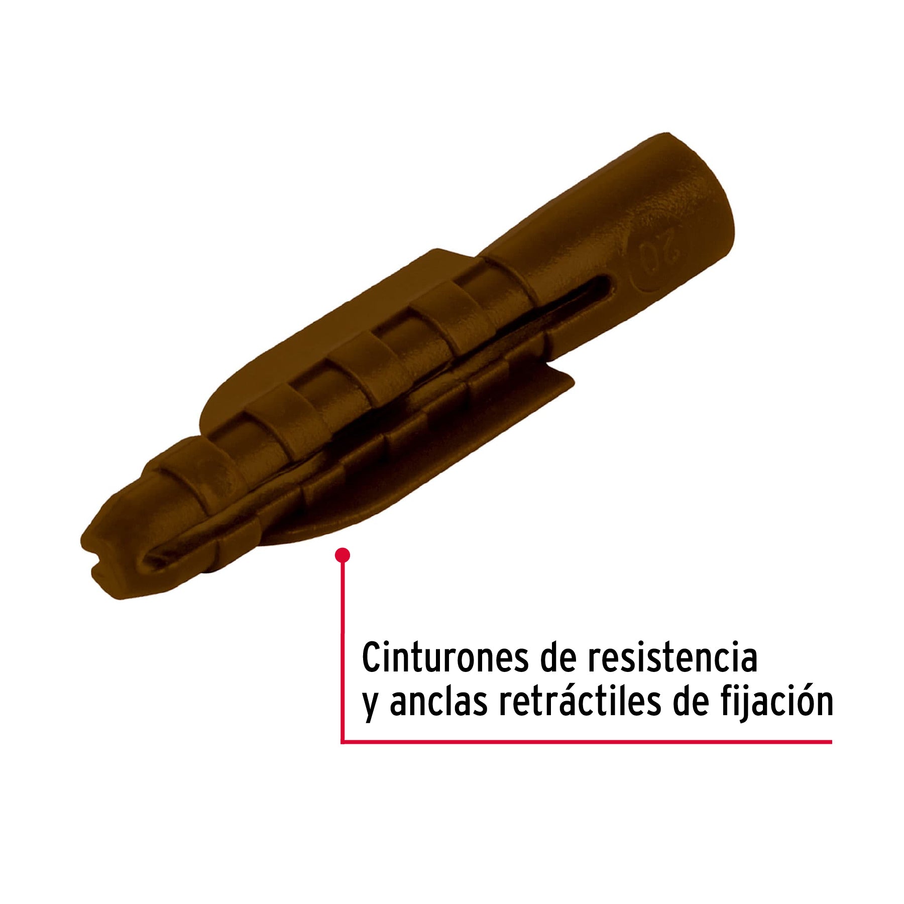 Bolsa con 50 taquetes de plástico 5/16", FIERO