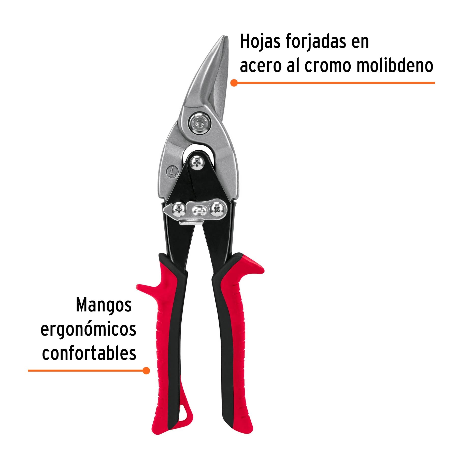 Tijera de aviación 10" corte izquierdo, TRUPER