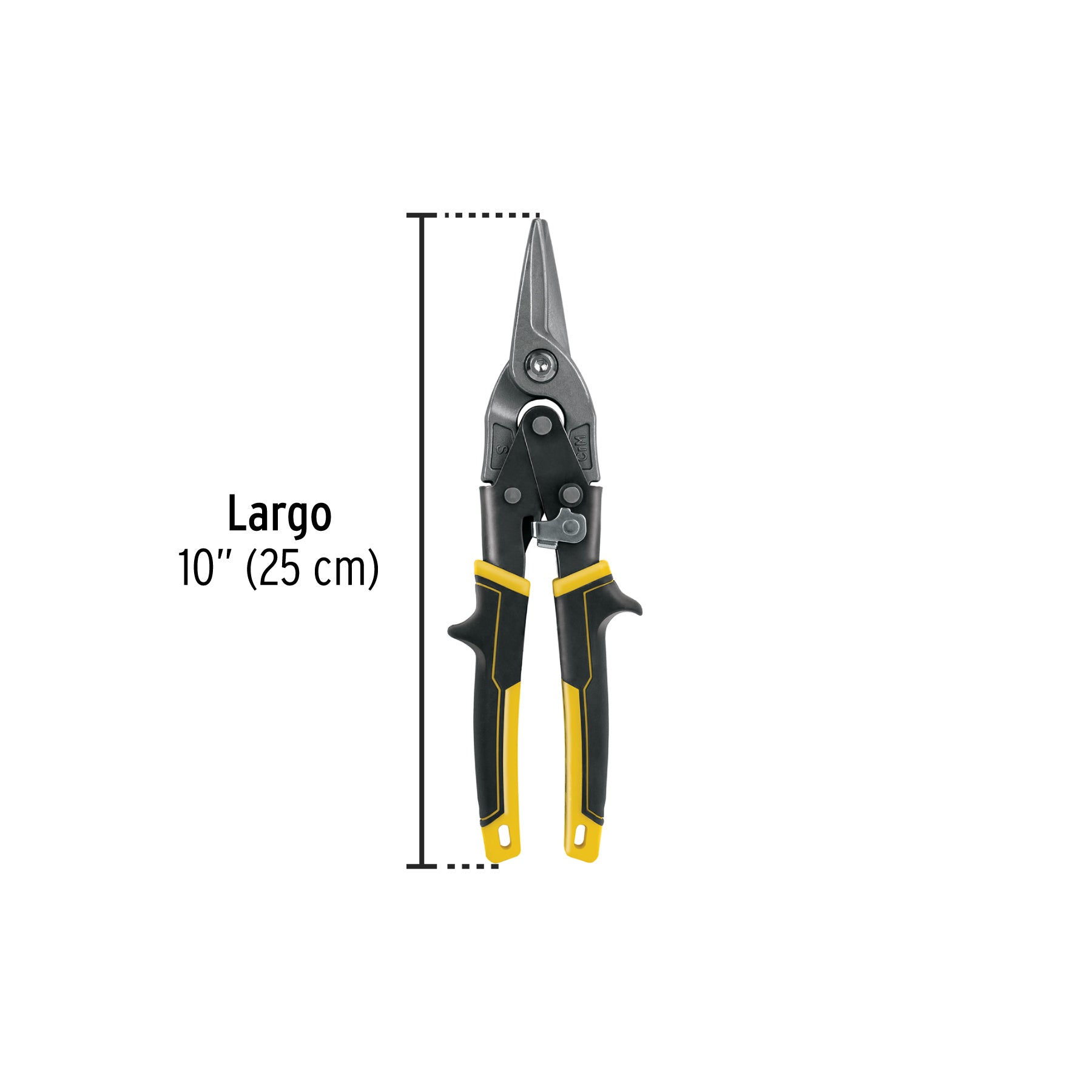 Tijera de aviación 10" corte recto, TRUPER