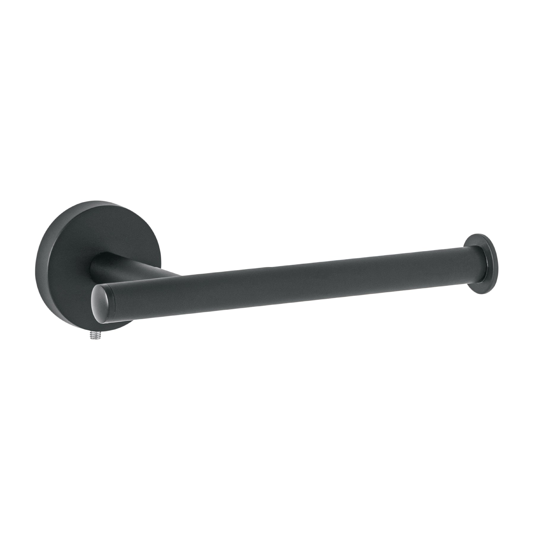 Portarrollo metálico acabado negro, FOSET TÚBIG