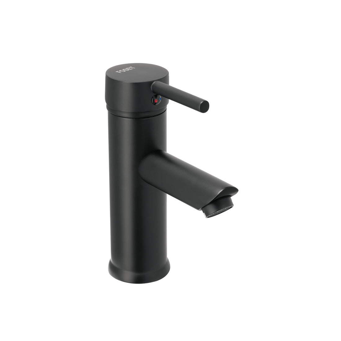 Monomando corto negro para lavabo, FOSET TÚBIG