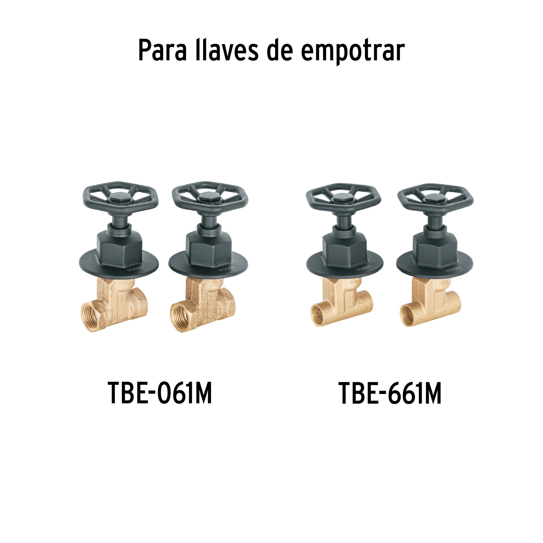 Juego de 2 manerales para regadera, volante, negro, TÚBIG