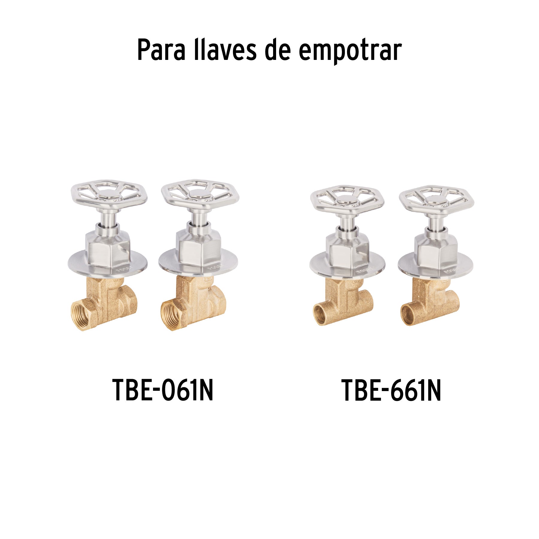Juego de 2 manerales para regadera, volante, satín, TÚBIG