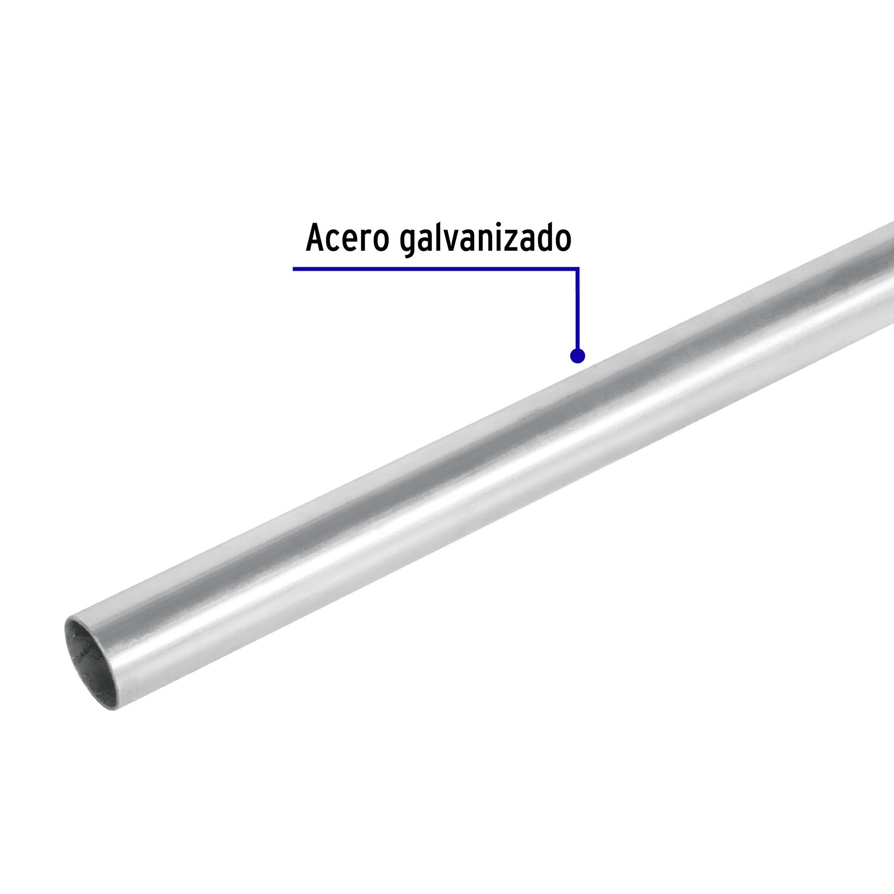 Tubo Conduit 1/2" pared extra delgada (0.7 mm), et. azul 3 m