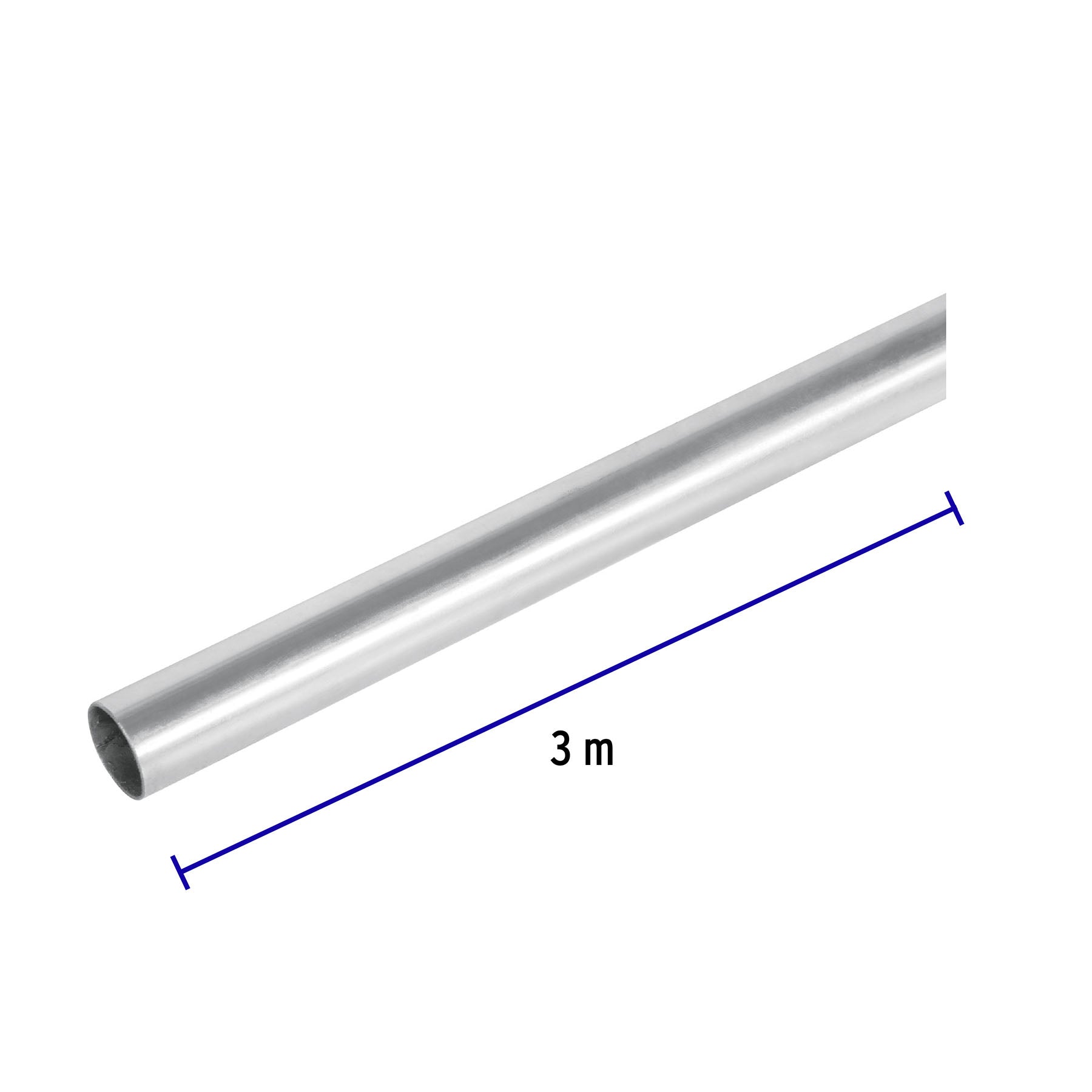 Tubo Conduit 1/2" pared extra delgada (0.7 mm), et. azul 3 m