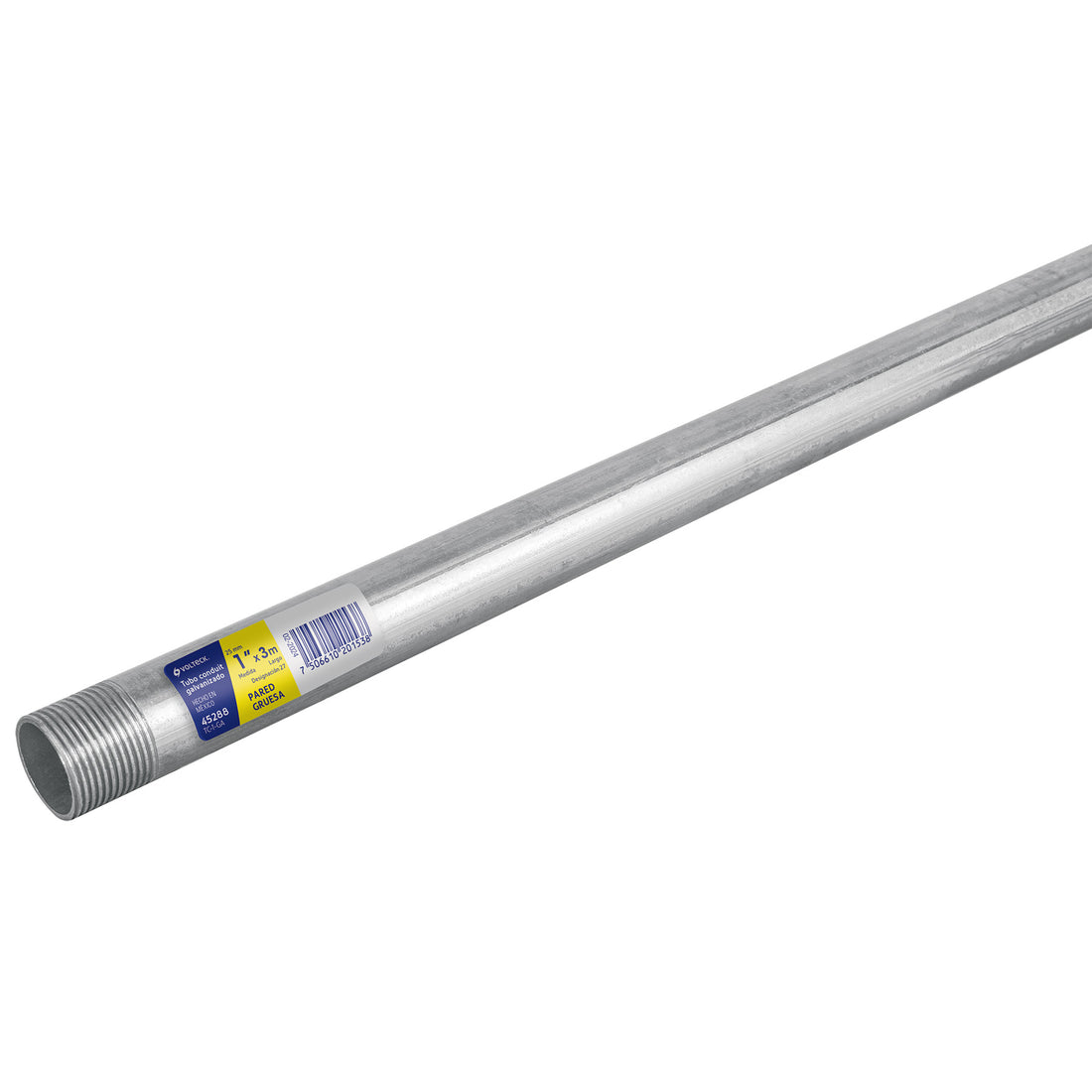 Tubo Conduit 1" pared gruesa (1.8 mm), et. amarilla, 3 m