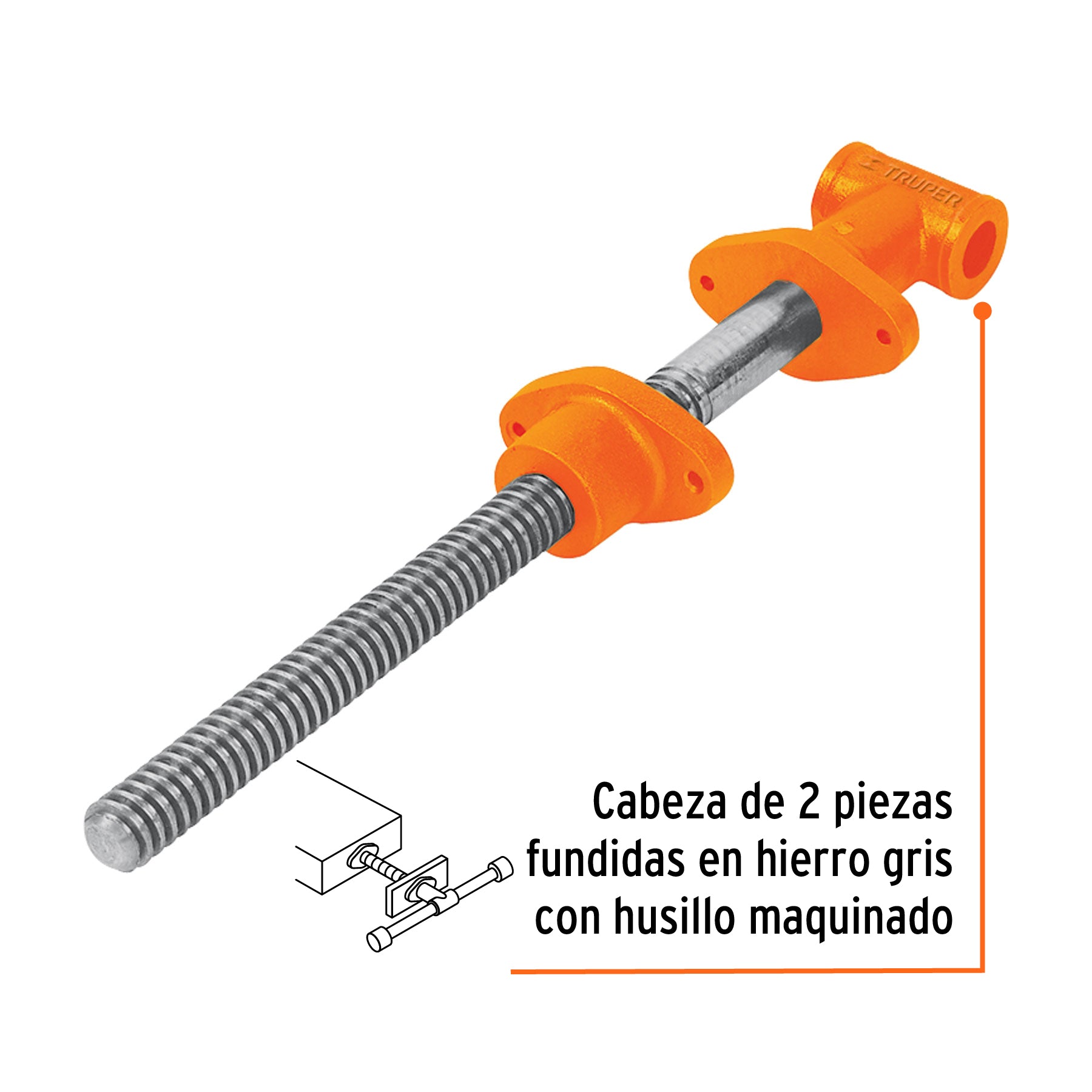 Tornillo de carpintero 16", TRUPER