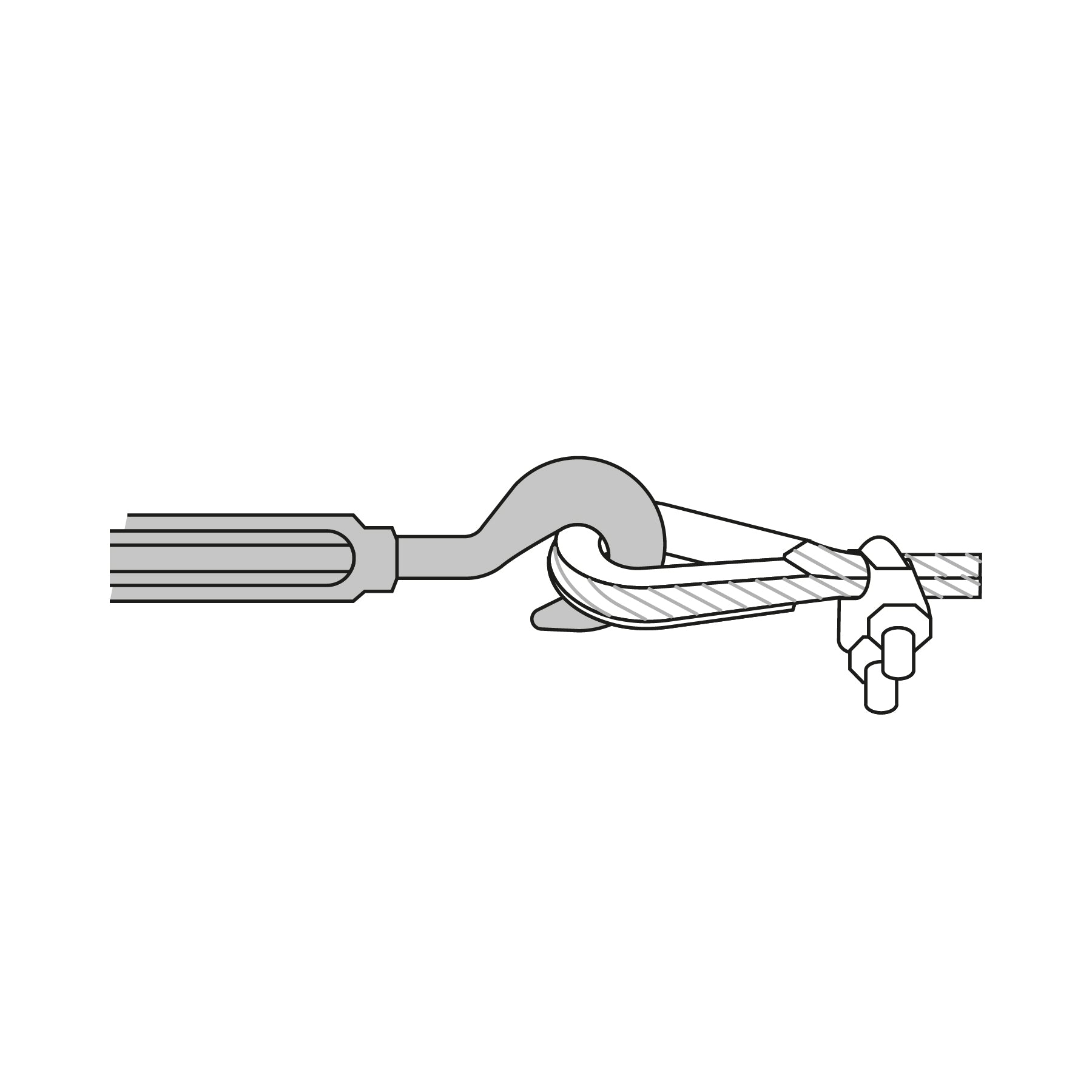 Tensor forjado 1/2" ojo-gancho, FIERO