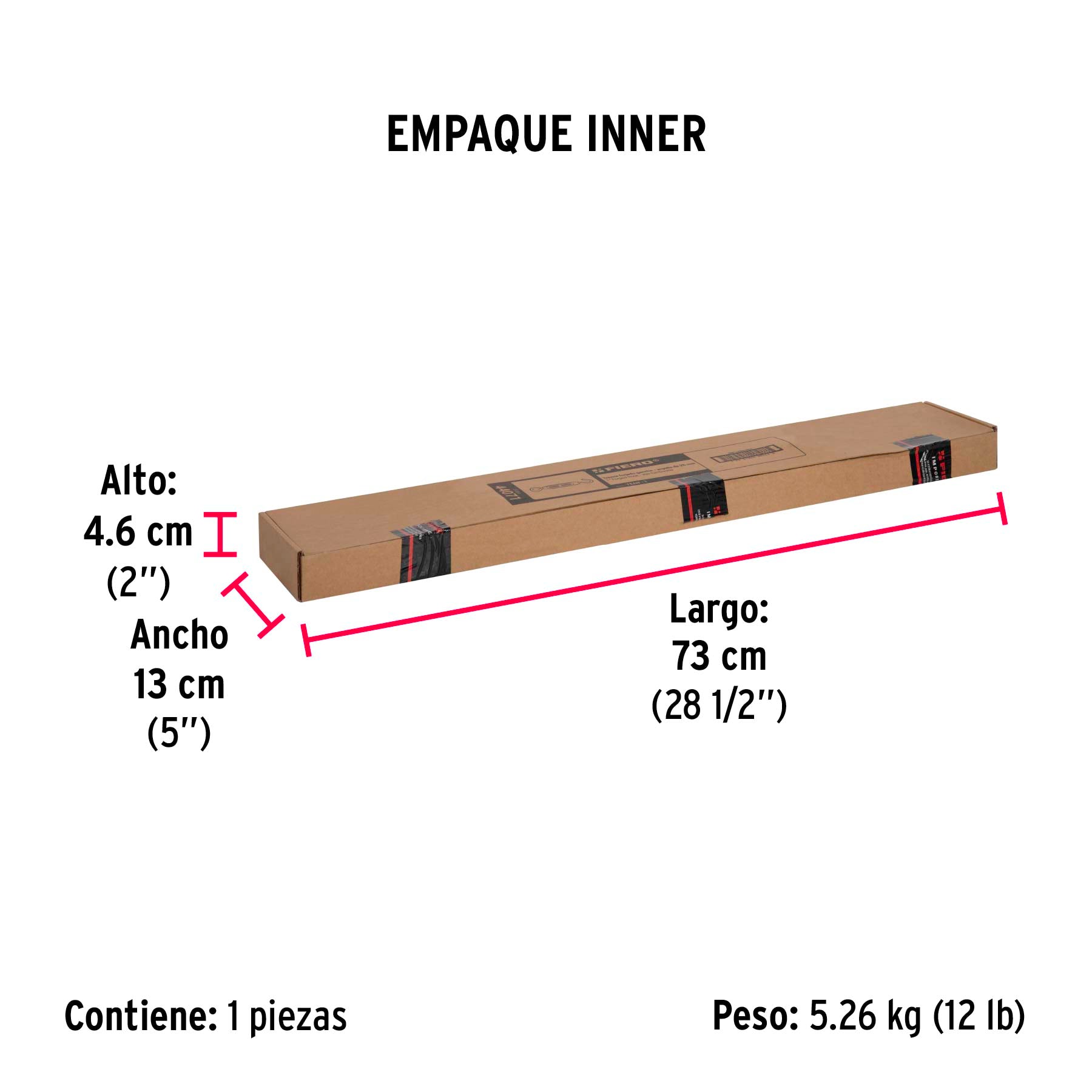 Tensor forjado 1" ojo-gancho, FIERO - Empaque