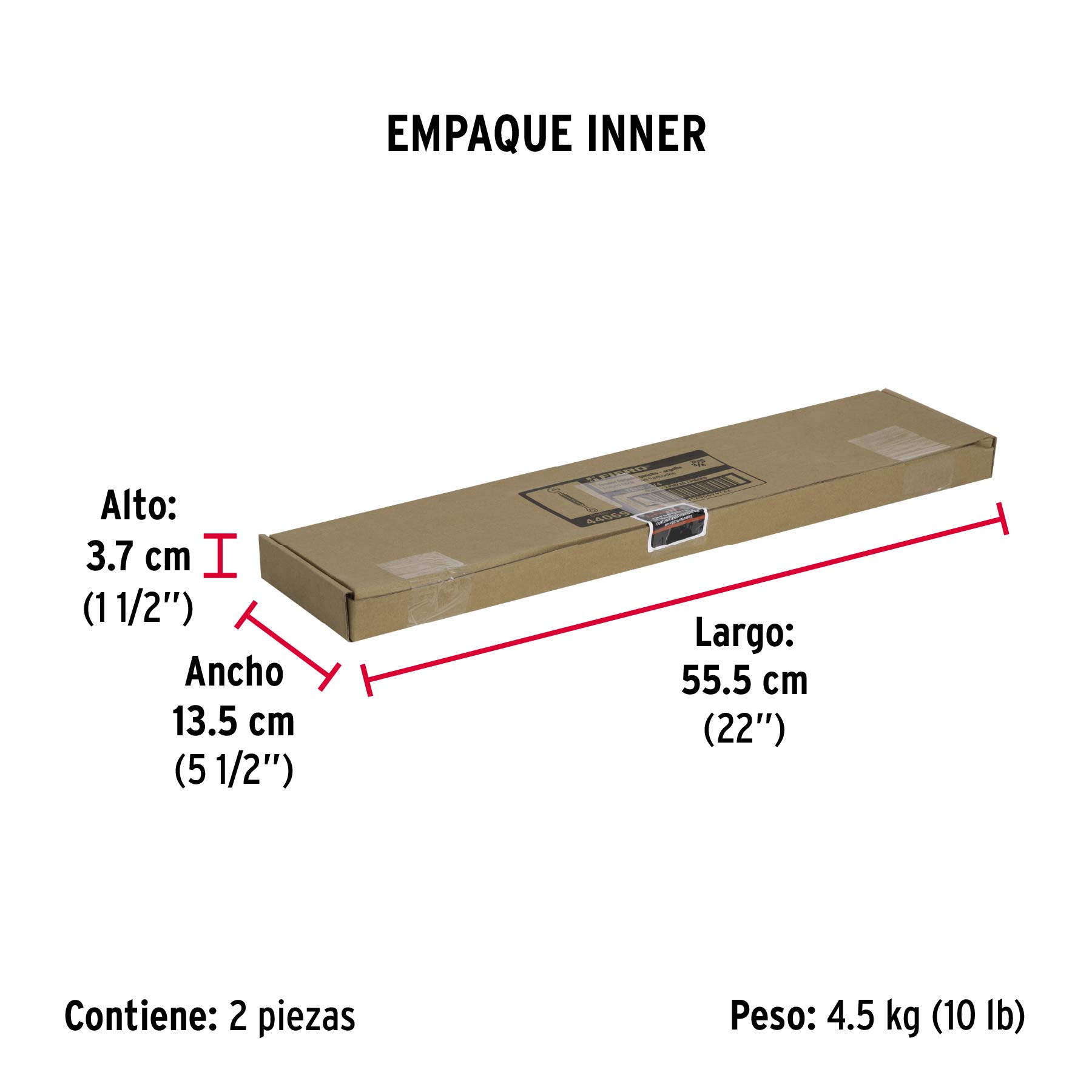 Tensor forjado 3/4" ojo-gancho, FIERO - Empaque