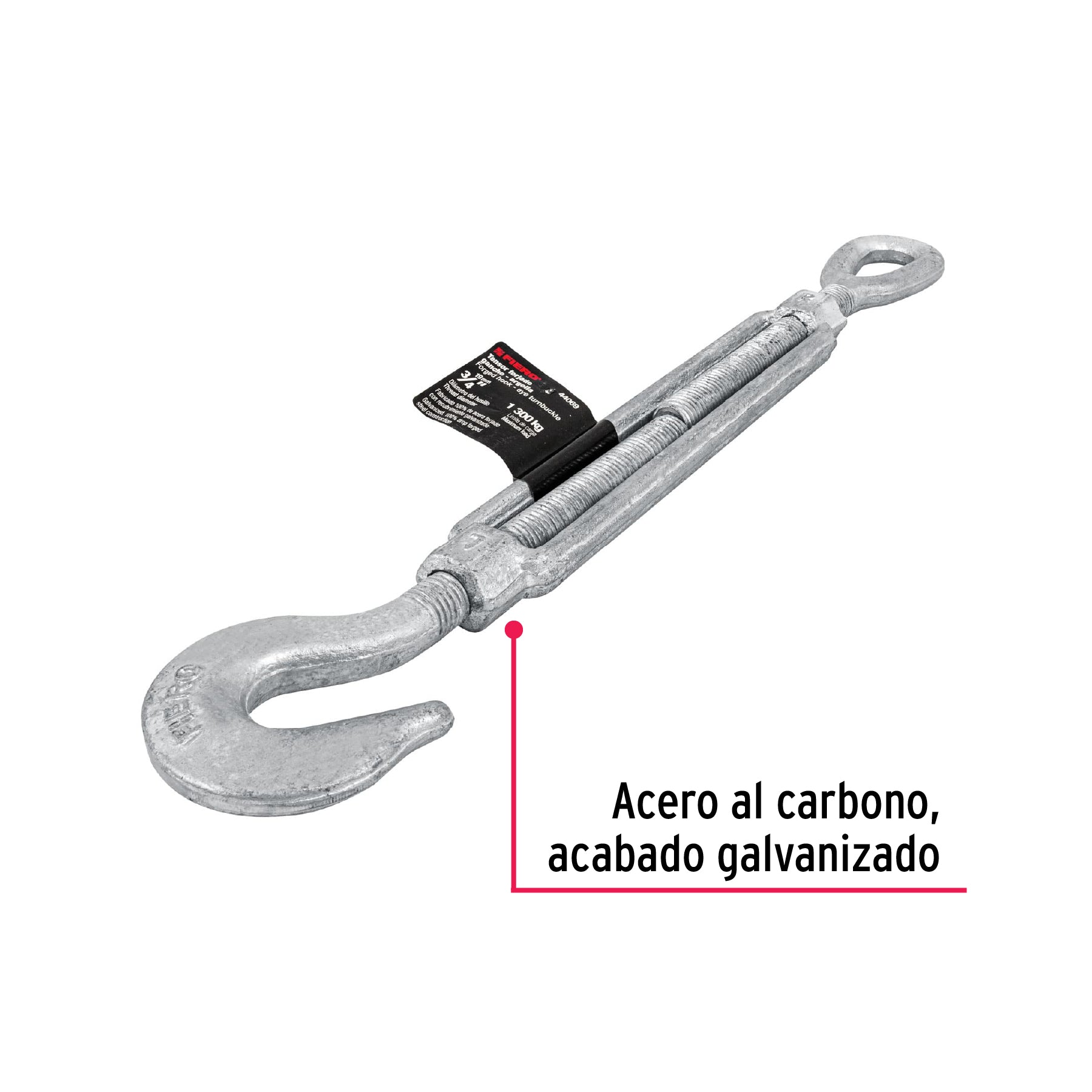 Tensor forjado 3/4" ojo-gancho, FIERO