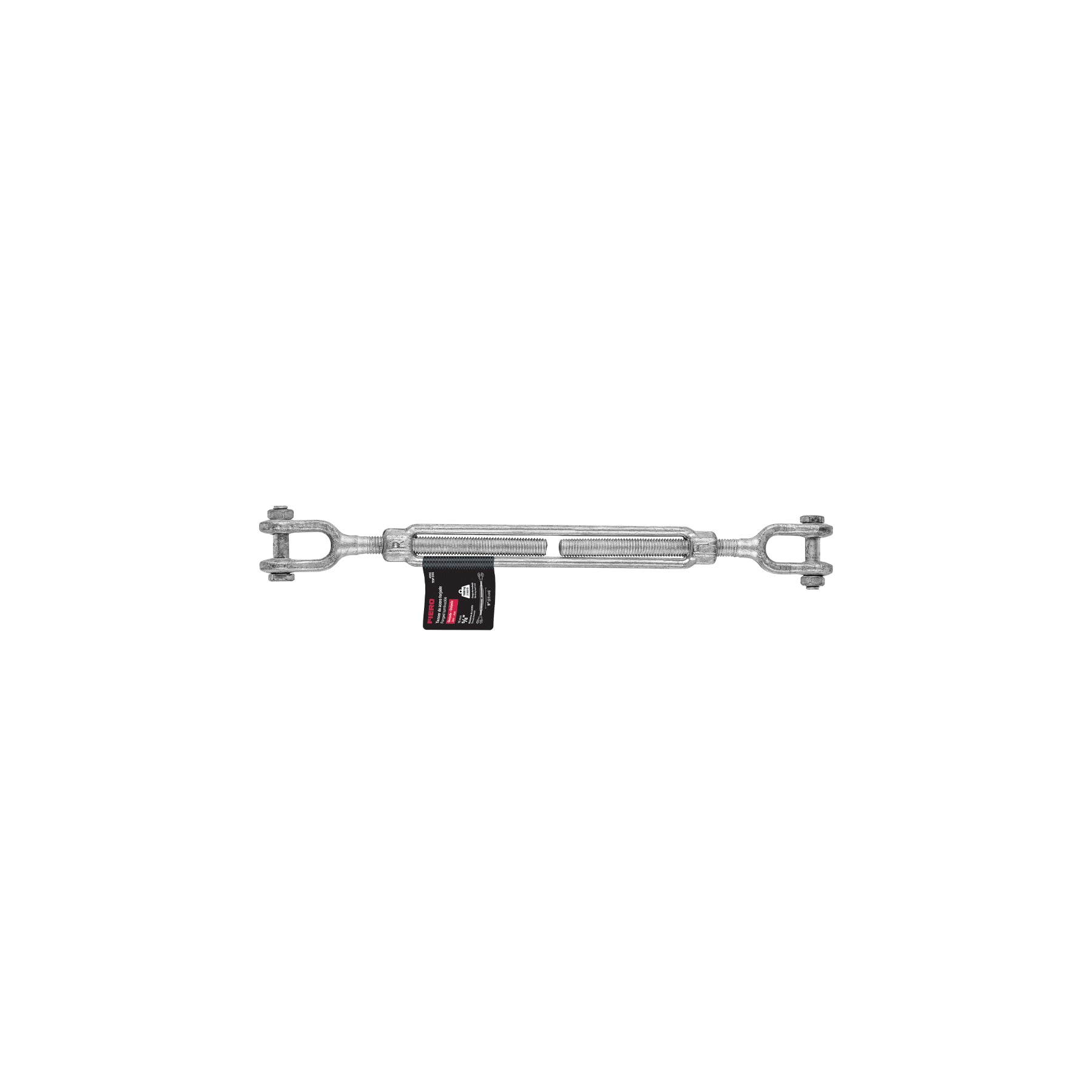 Tensor forjado 5/8" quijada - quijada, galvanizado, FIERO