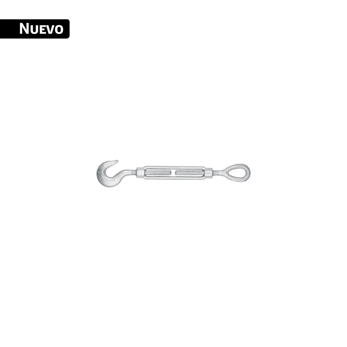 Tensor de acero forjado 5/8x6" ojo-gancho, galvanizado FIERO