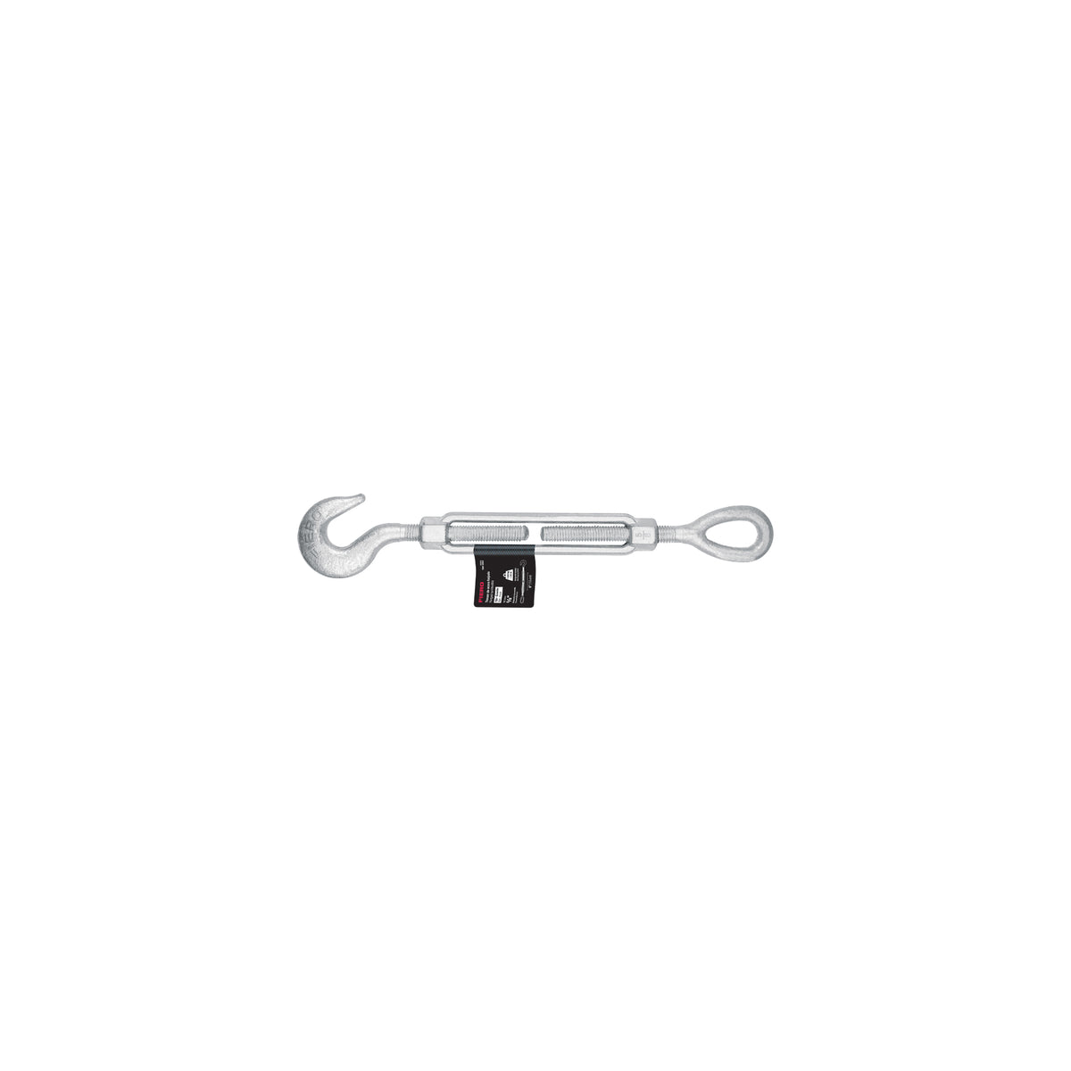 Tensor de acero forjado 5/8x6" ojo-gancho, galvanizado FIERO