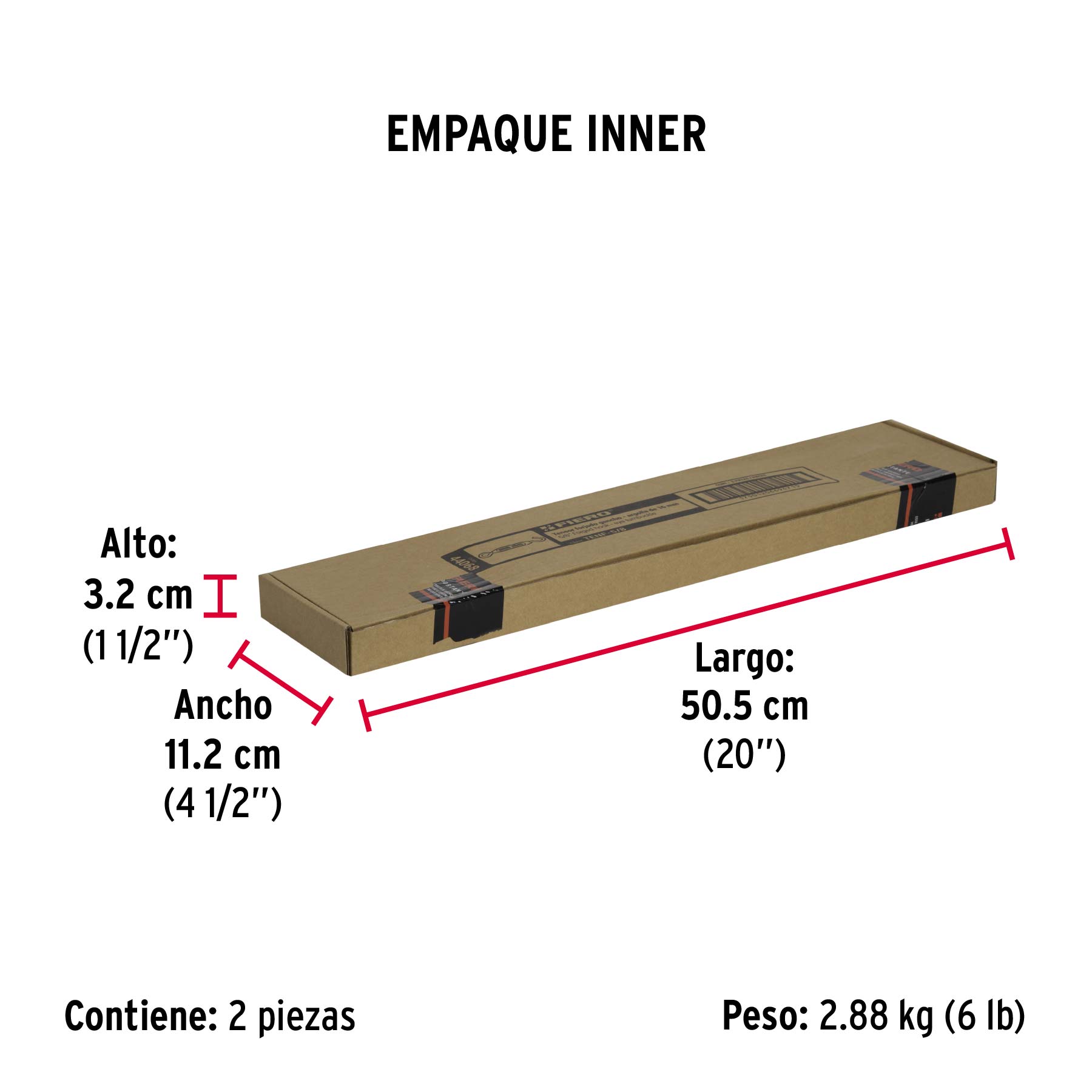 Tensor forjado 5/8" ojo-gancho, FIERO - Empaque