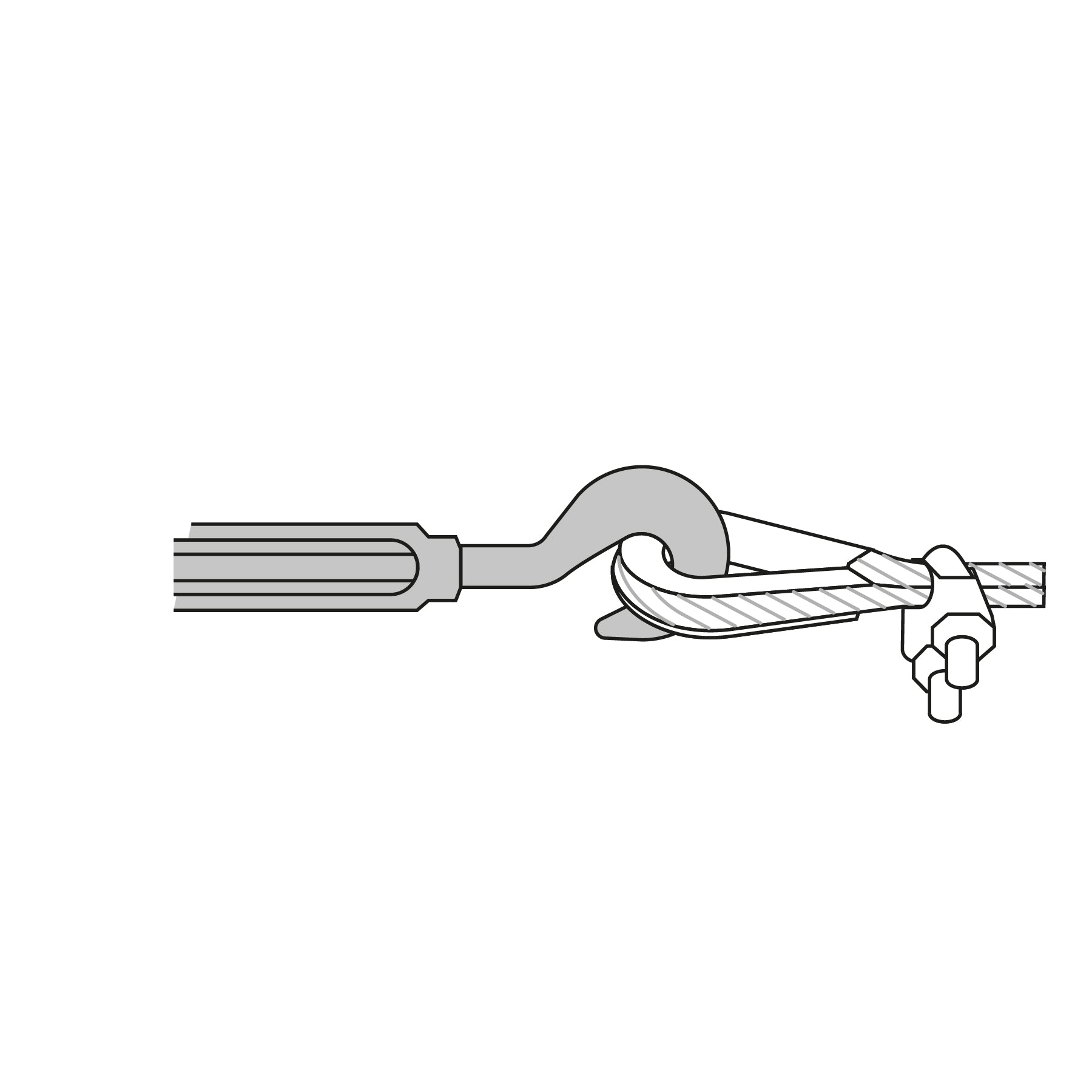 Tensor forjado 7/8" ojo-gancho, FIERO
