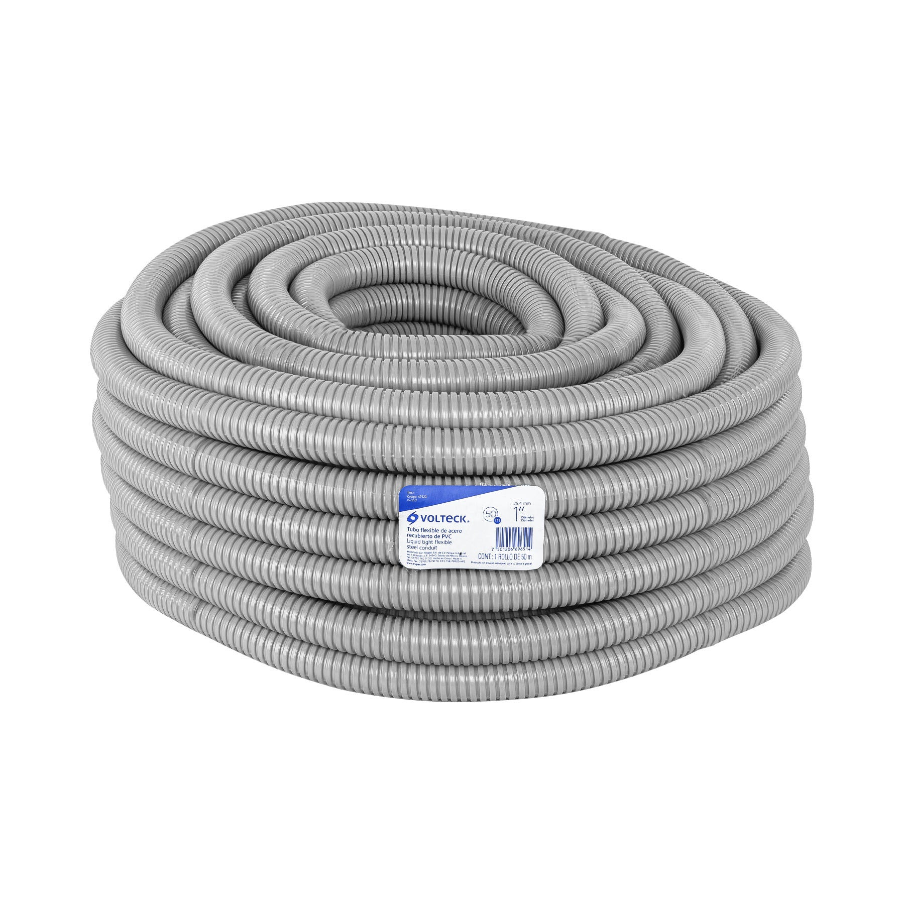 Rollo de 50 m de tubo flexible liquid tight de 1", VOLTECK