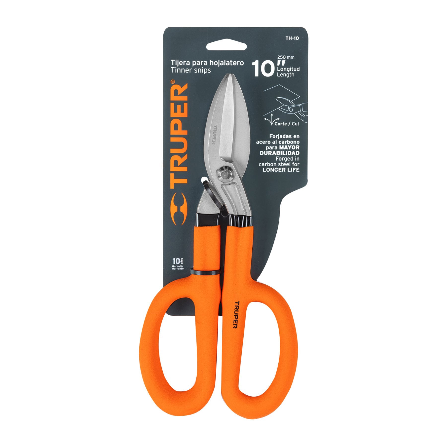 Tijera para hojalatero 10", TRUPER