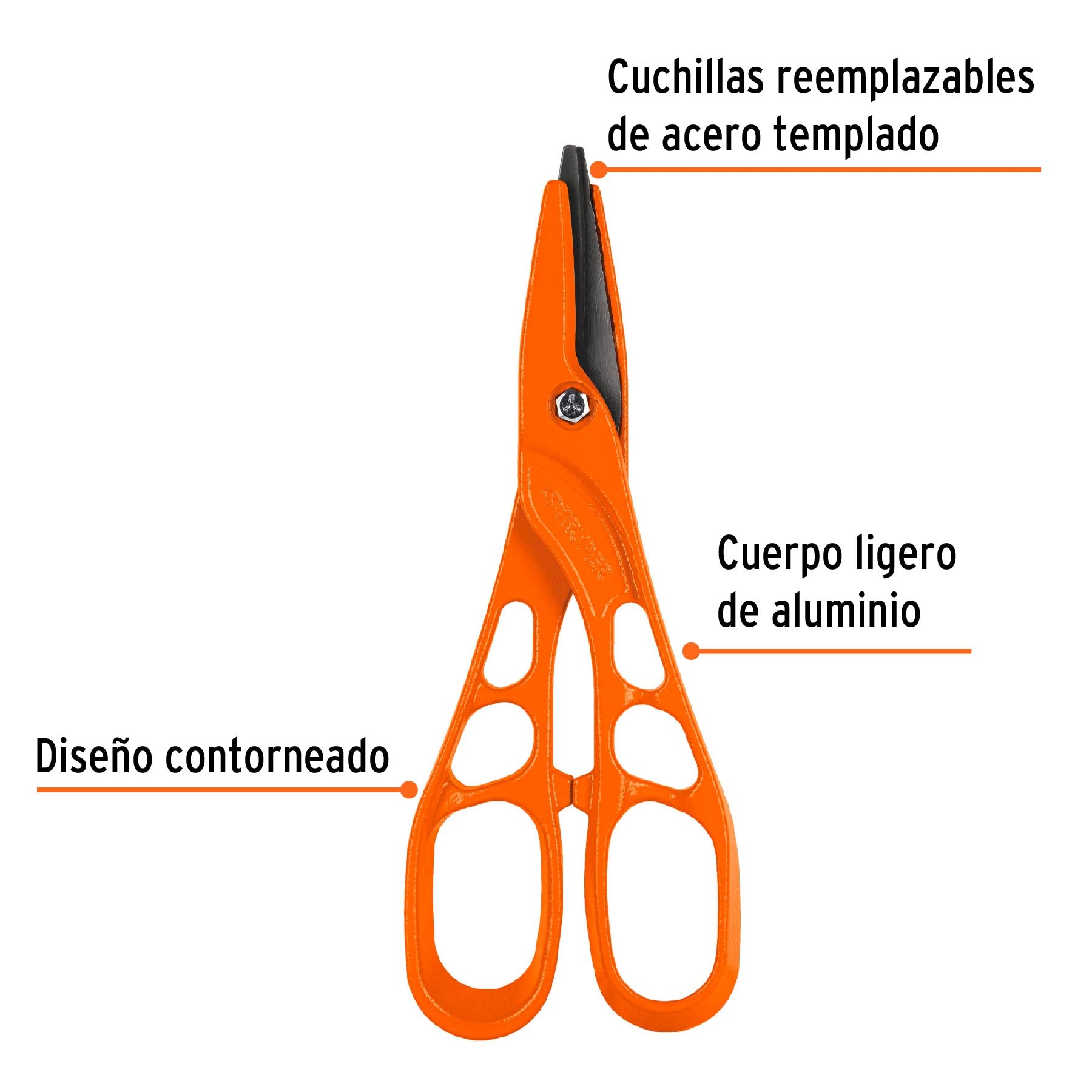 Tijera ligera para hojalatero 12", TRUPER