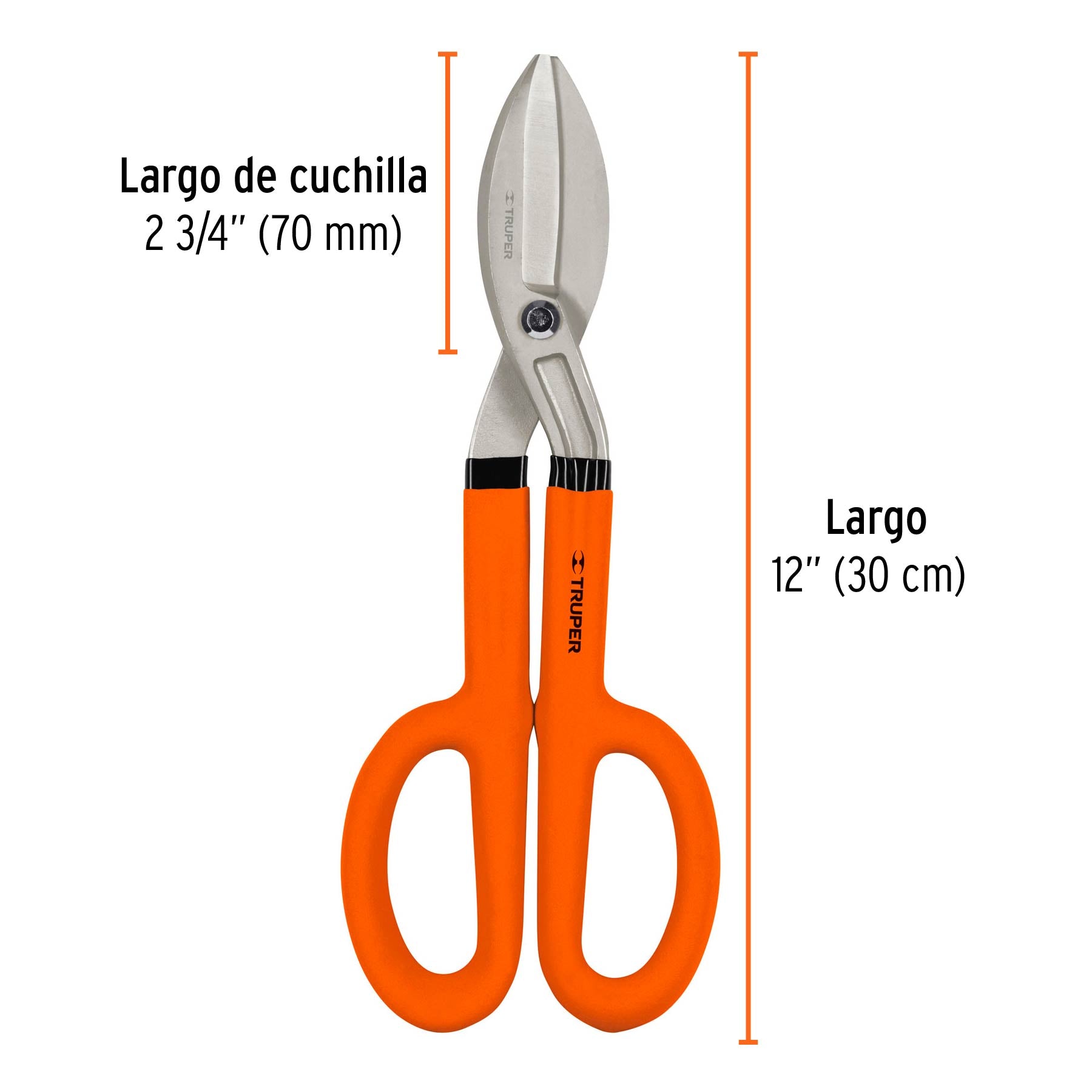 Tijera para hojalatero 12", TRUPER