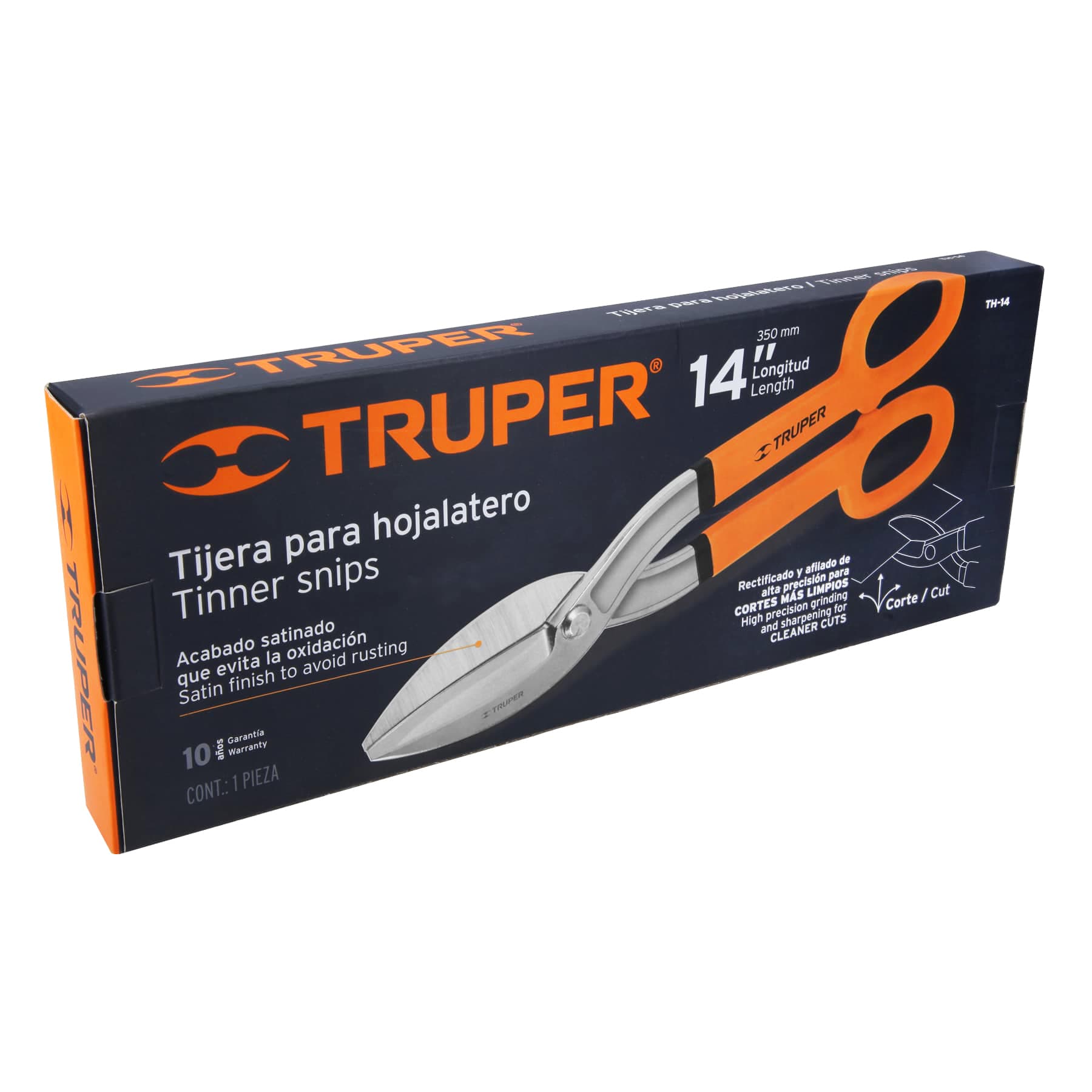 Tijera para hojalatero 14", TRUPER