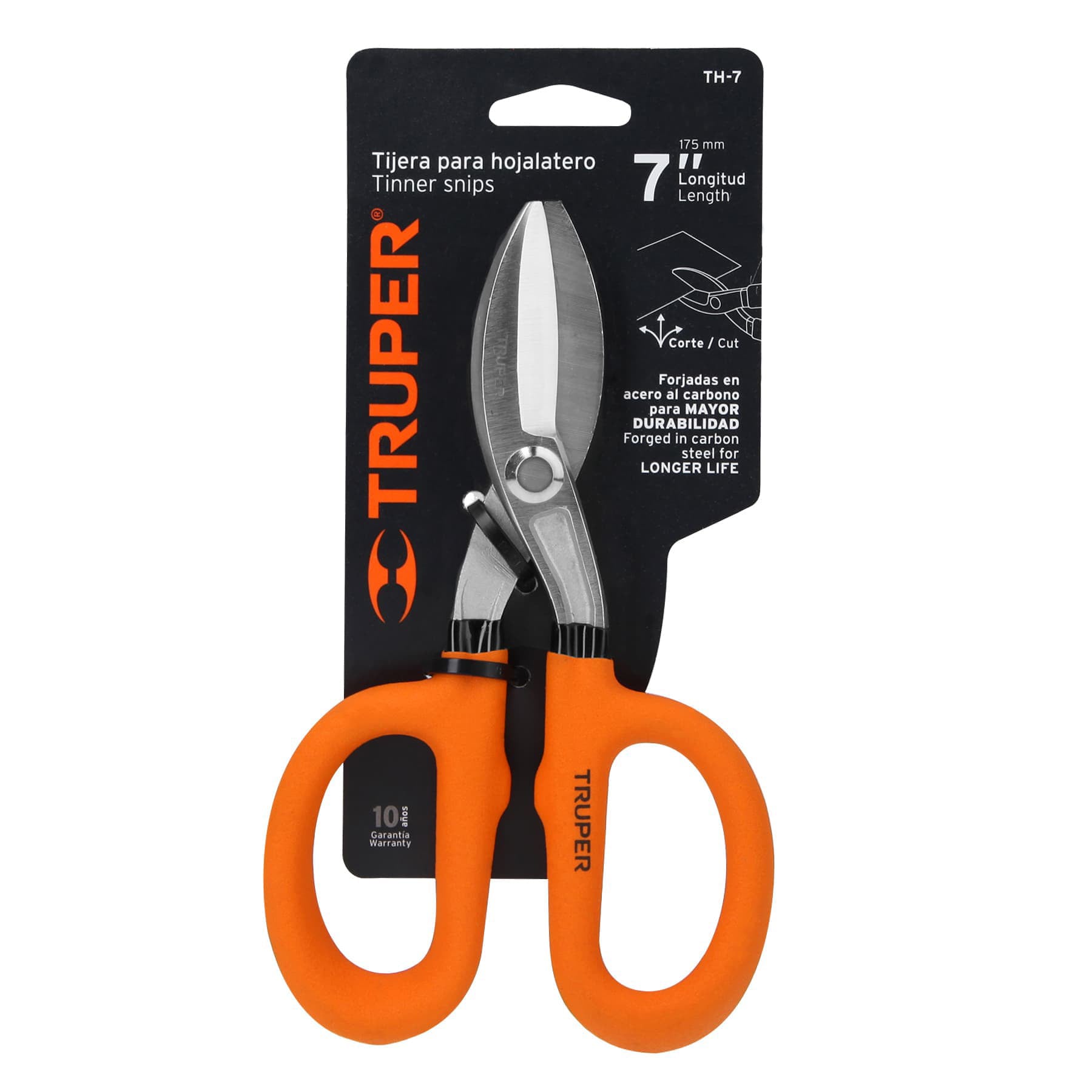 Tijera para hojalatero 7", TRUPER