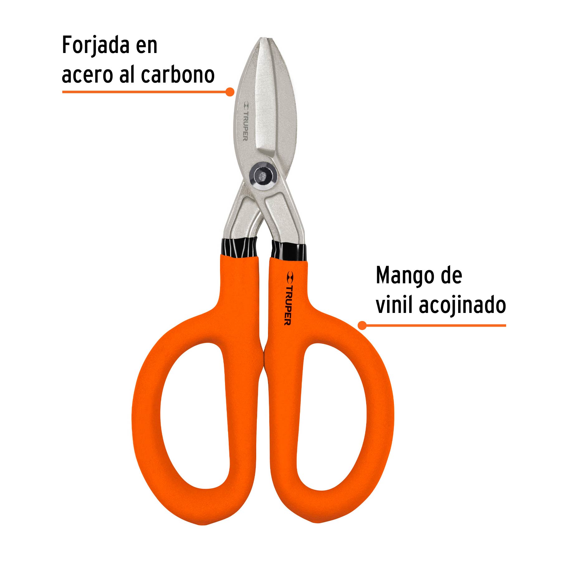 Tijera para hojalatero 8", TRUPER