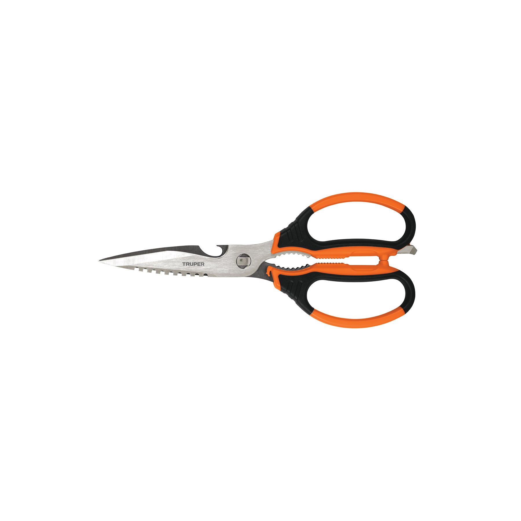 Tijera 8" multiusos, para cocina, acero inoxidable, TRUPER