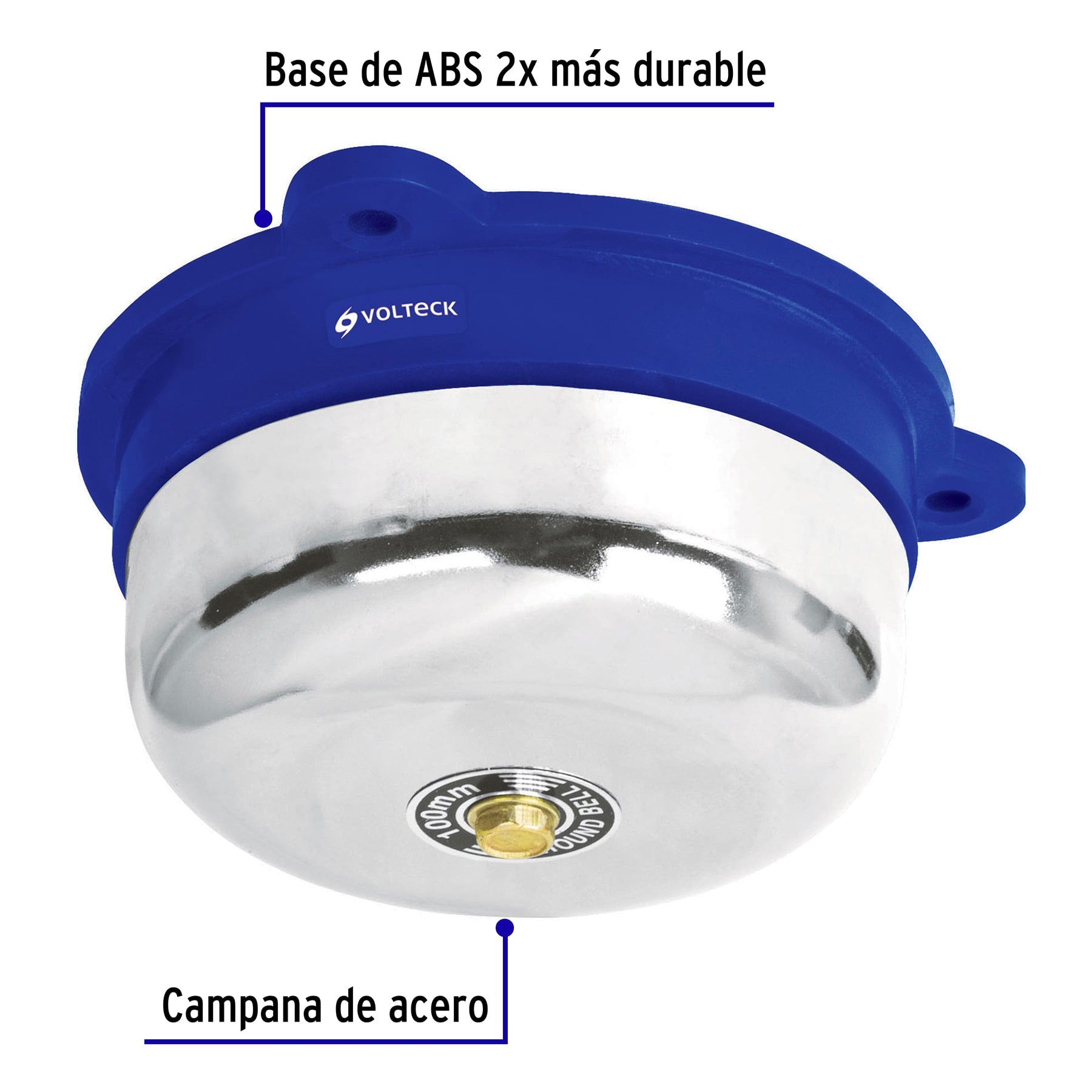 Timbre industrial tipo campana de 4", VOLTECK
