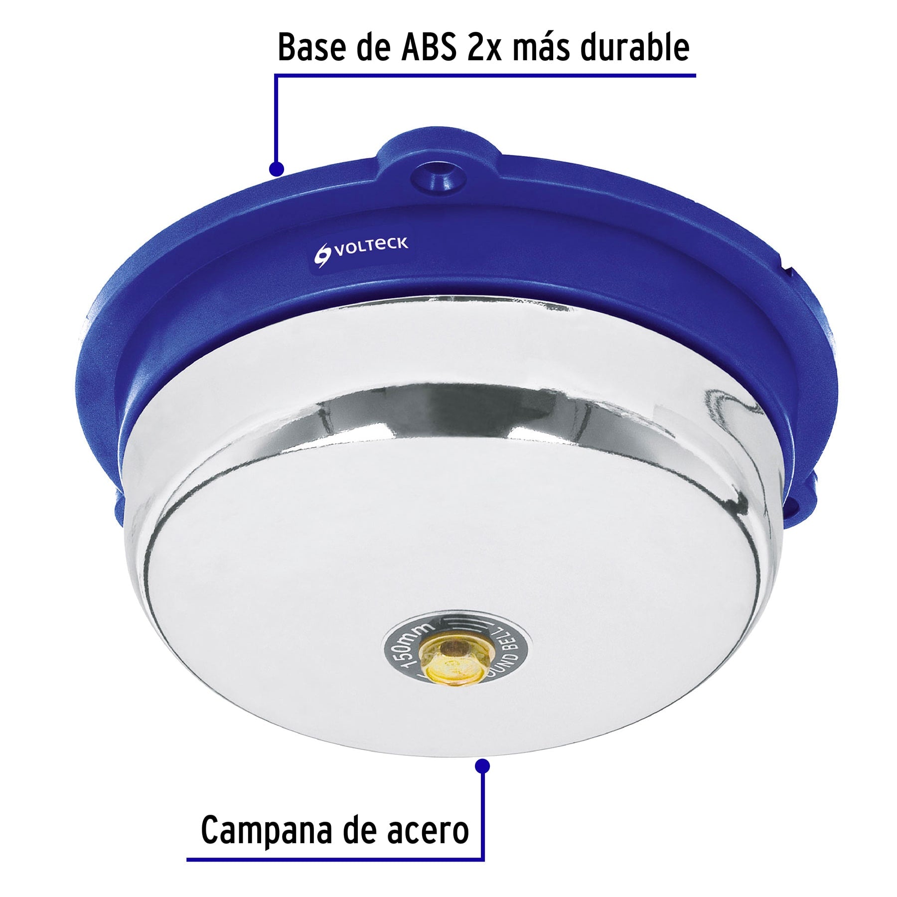 Timbre industrial tipo campana de 6", VOLTECK