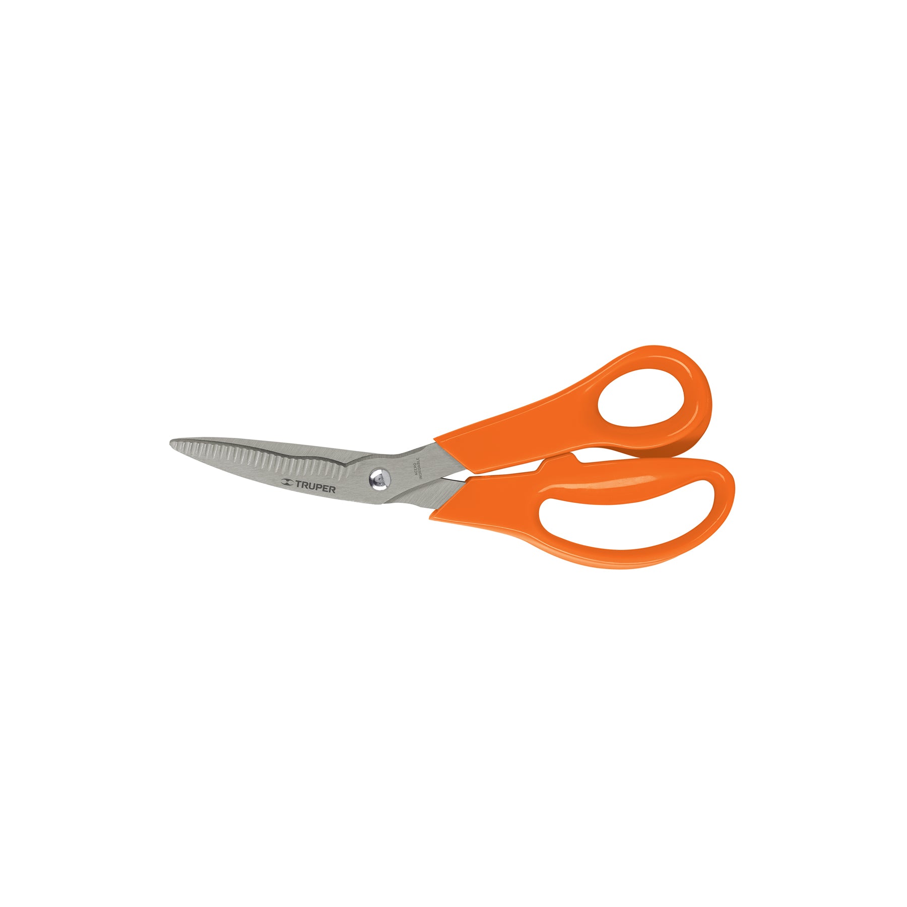 Tijera 8" multiusos,cuchilla dentada,acero inoxidable,TRUPER