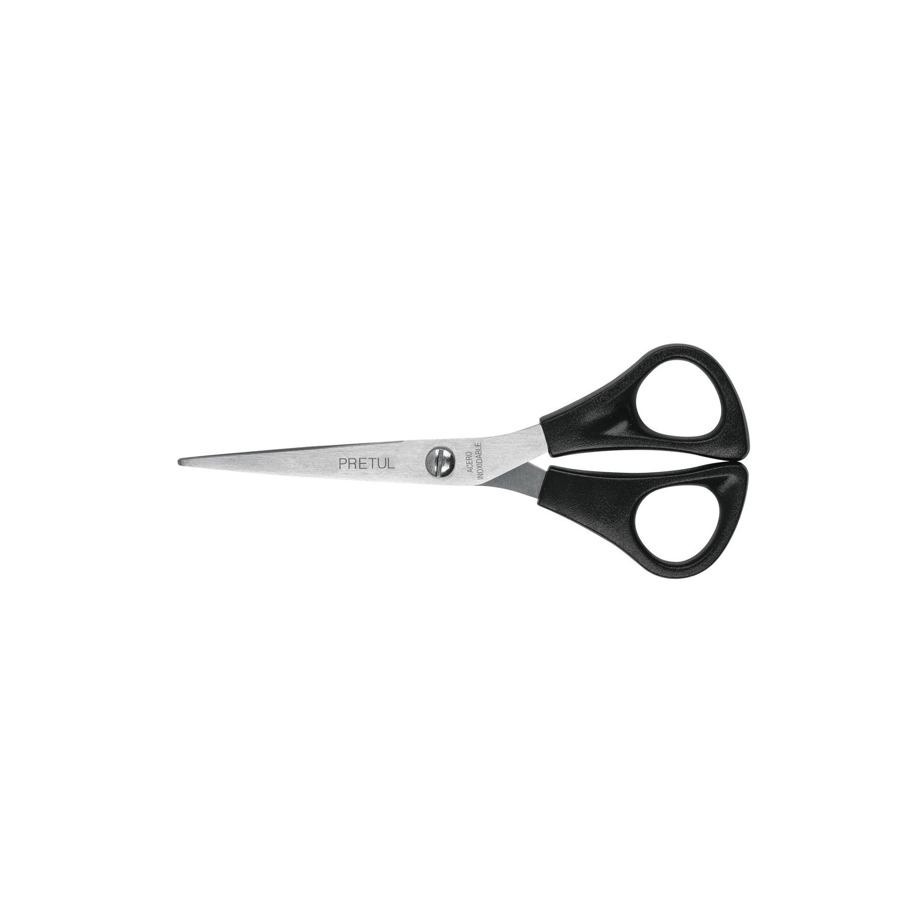 Tijera 6" para casa y oficina, de acero inoxidable, PRETUL