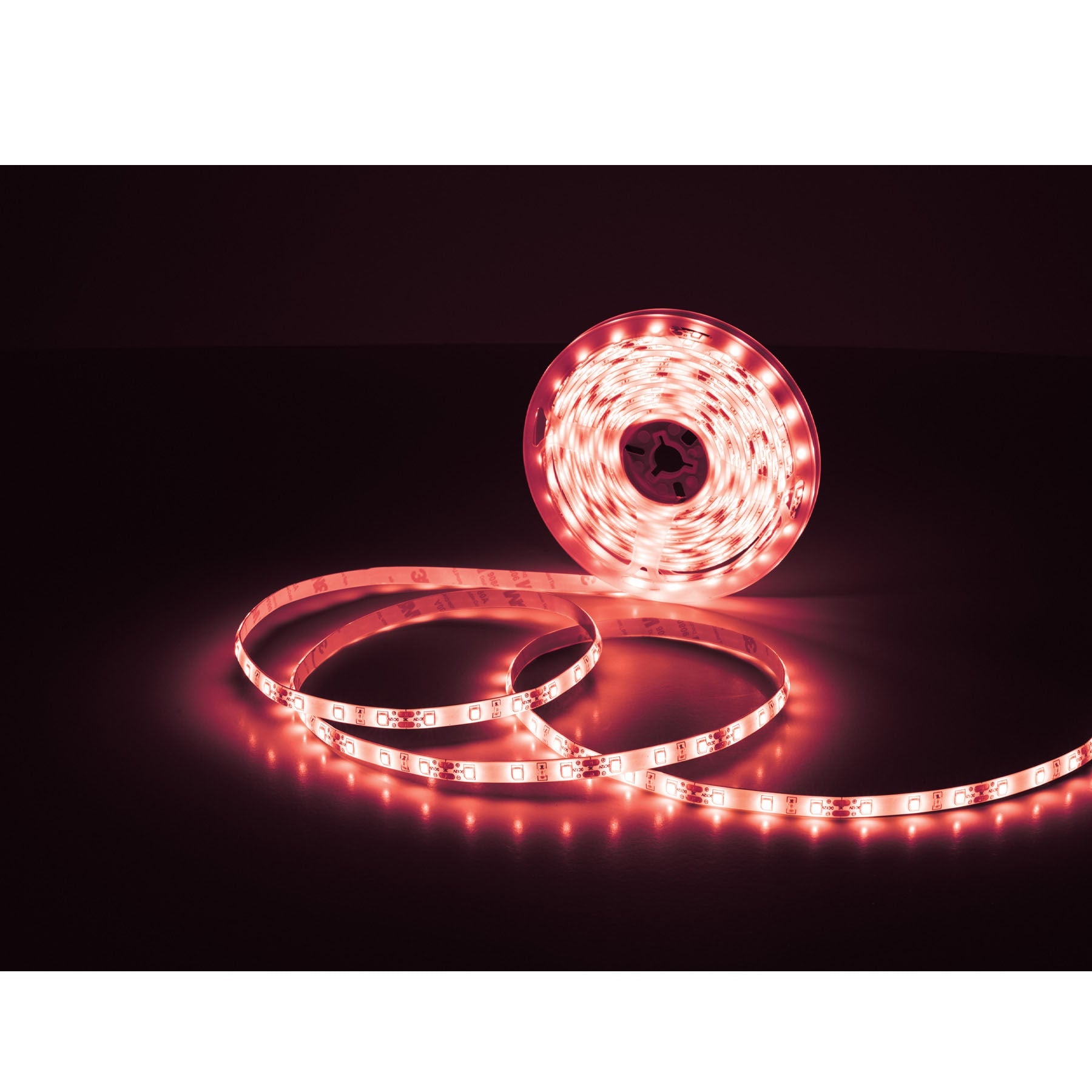 Tira LED 16 W para interior y exterior, 5 m, rojo, VOLTECK